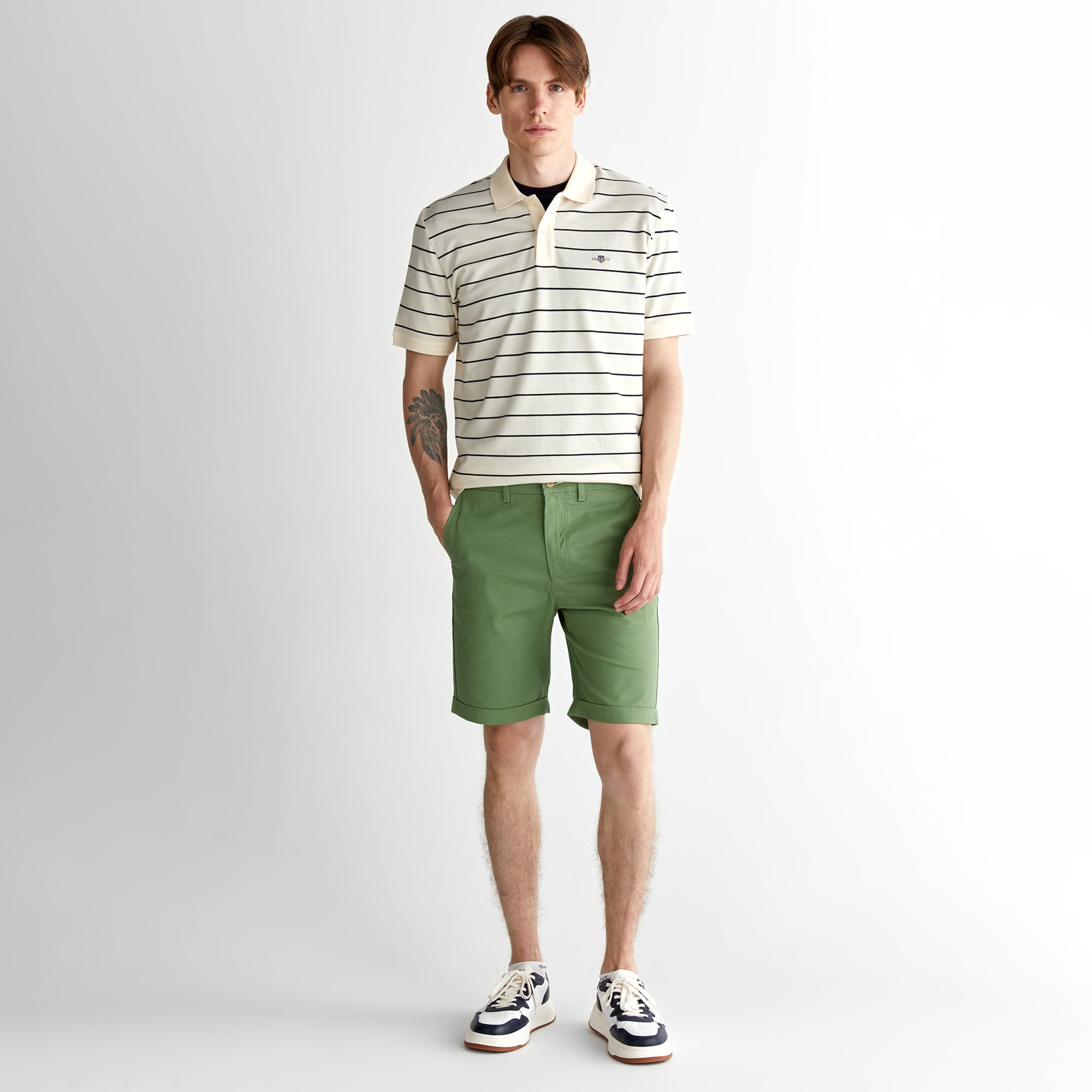 GANT Erkek Yeşil Slim Fit Şort