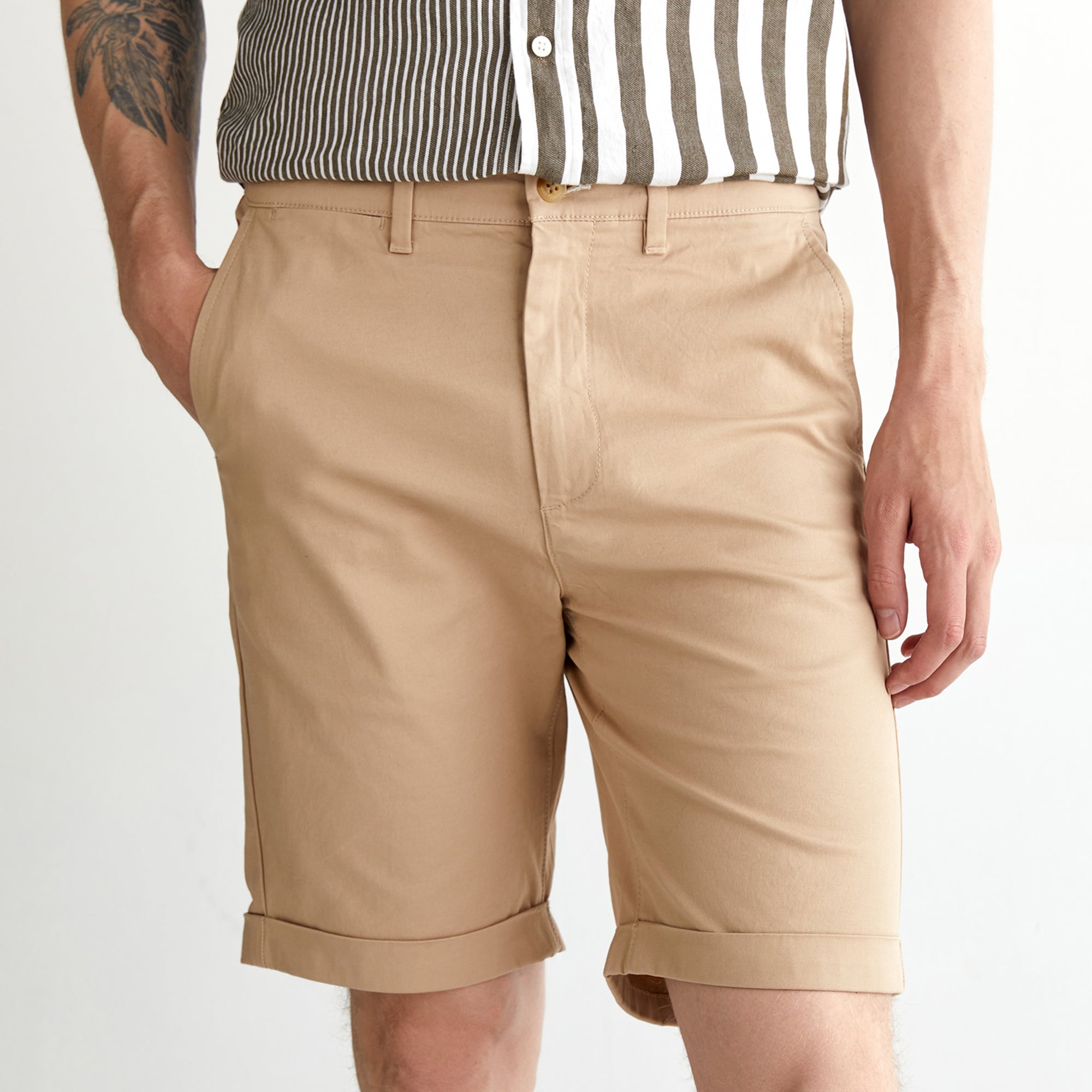 GANT Erkek Bej Slim Fit Şort