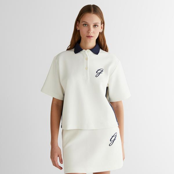 GANT Kadın Krem Logolu Polo