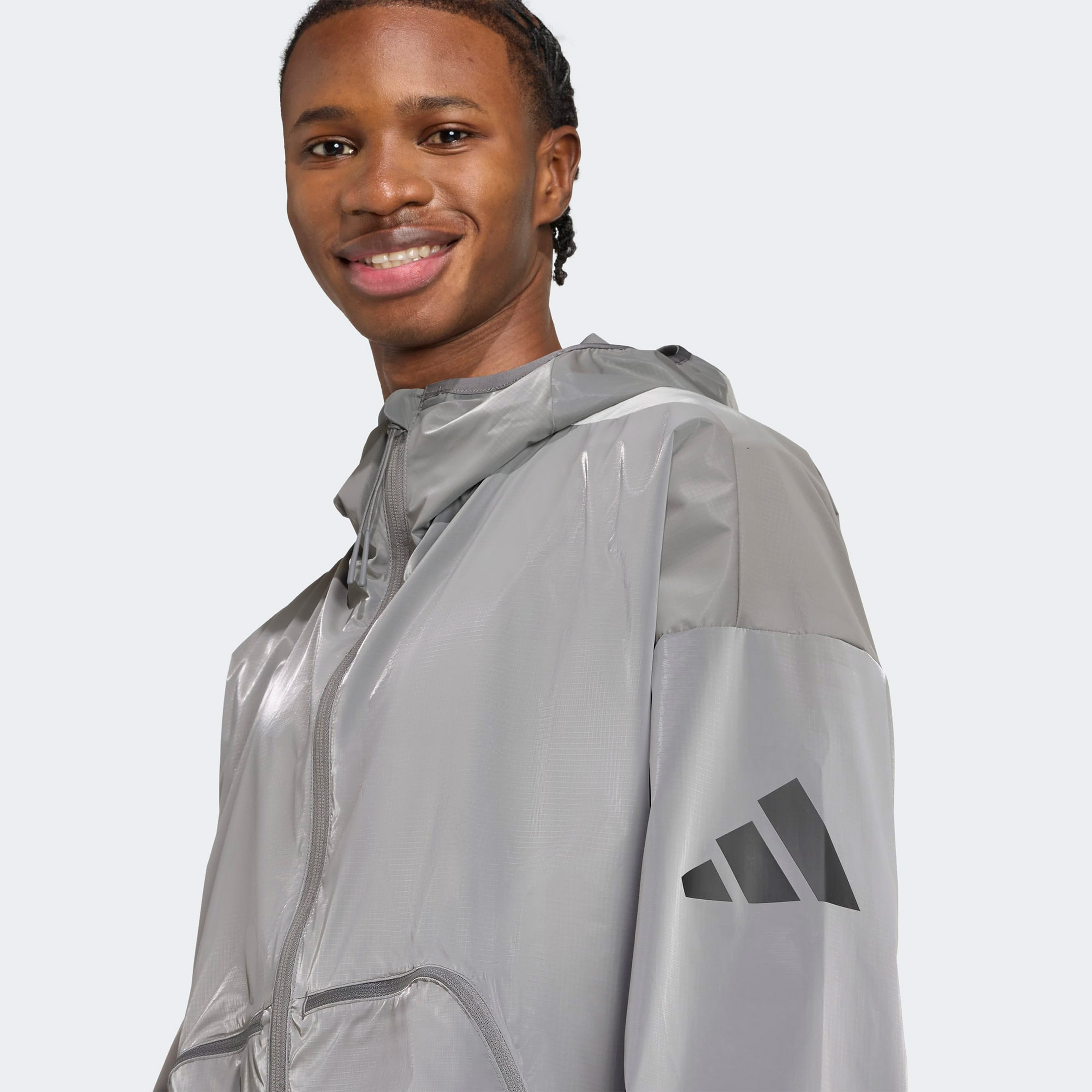 adidas  Ct Holıday b Erkek Gri Ceket