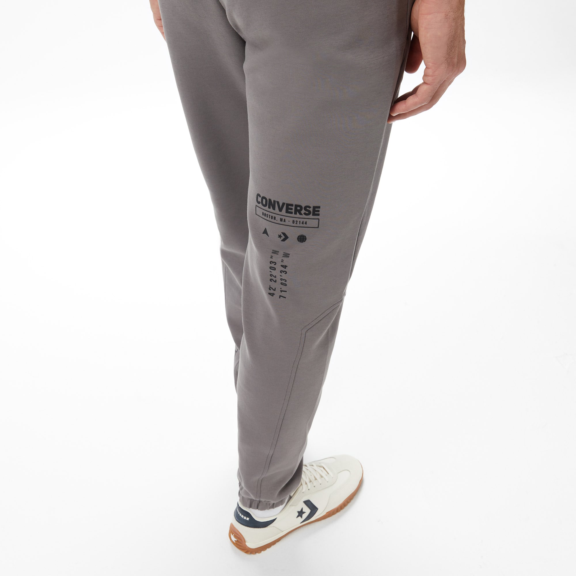 Converse Star Chevron Baskılı Erkek Oversize Fit Lacivert Eşofman Altı