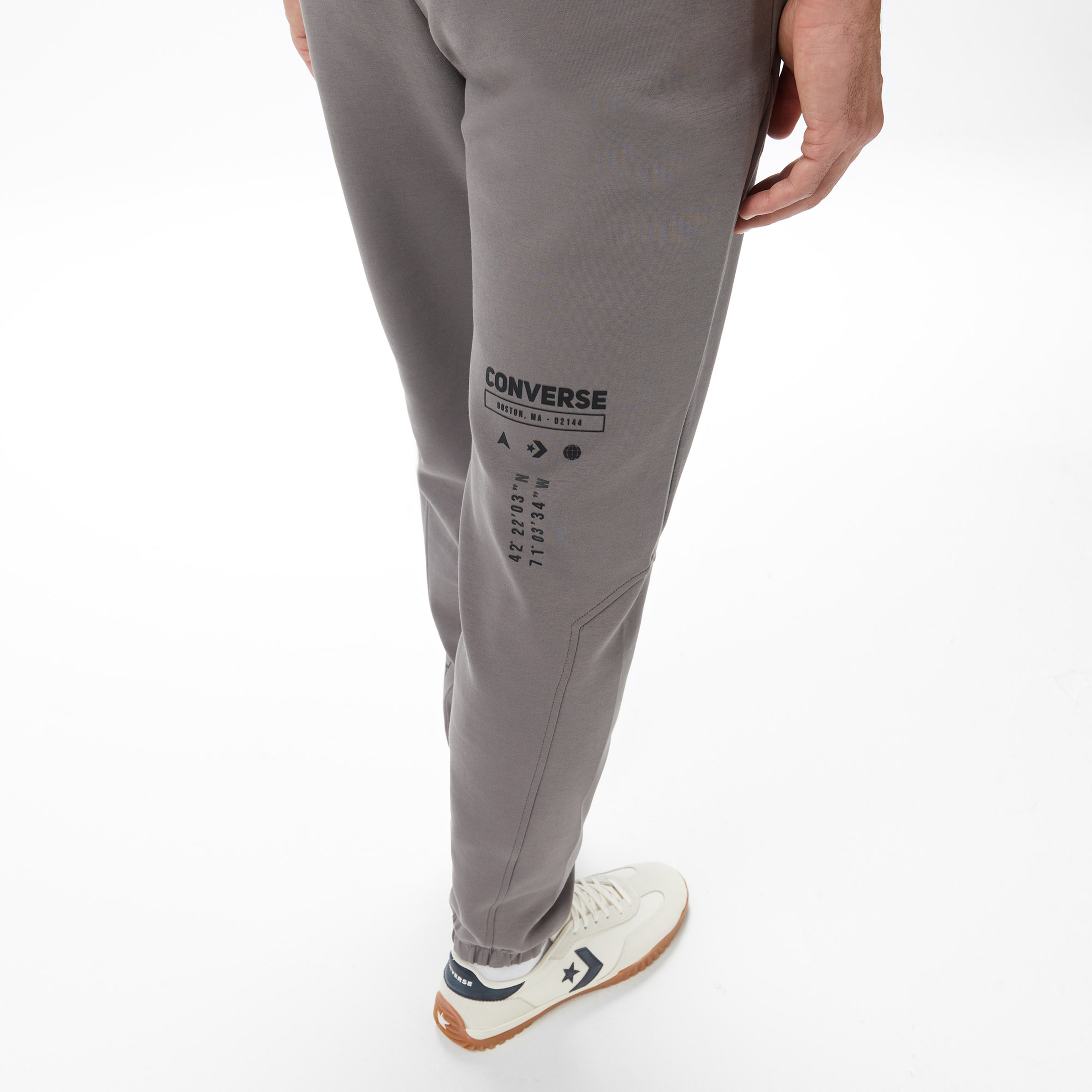 Converse Star Chevron Baskılı Erkek Oversize Fit Lacivert Eşofman Altı