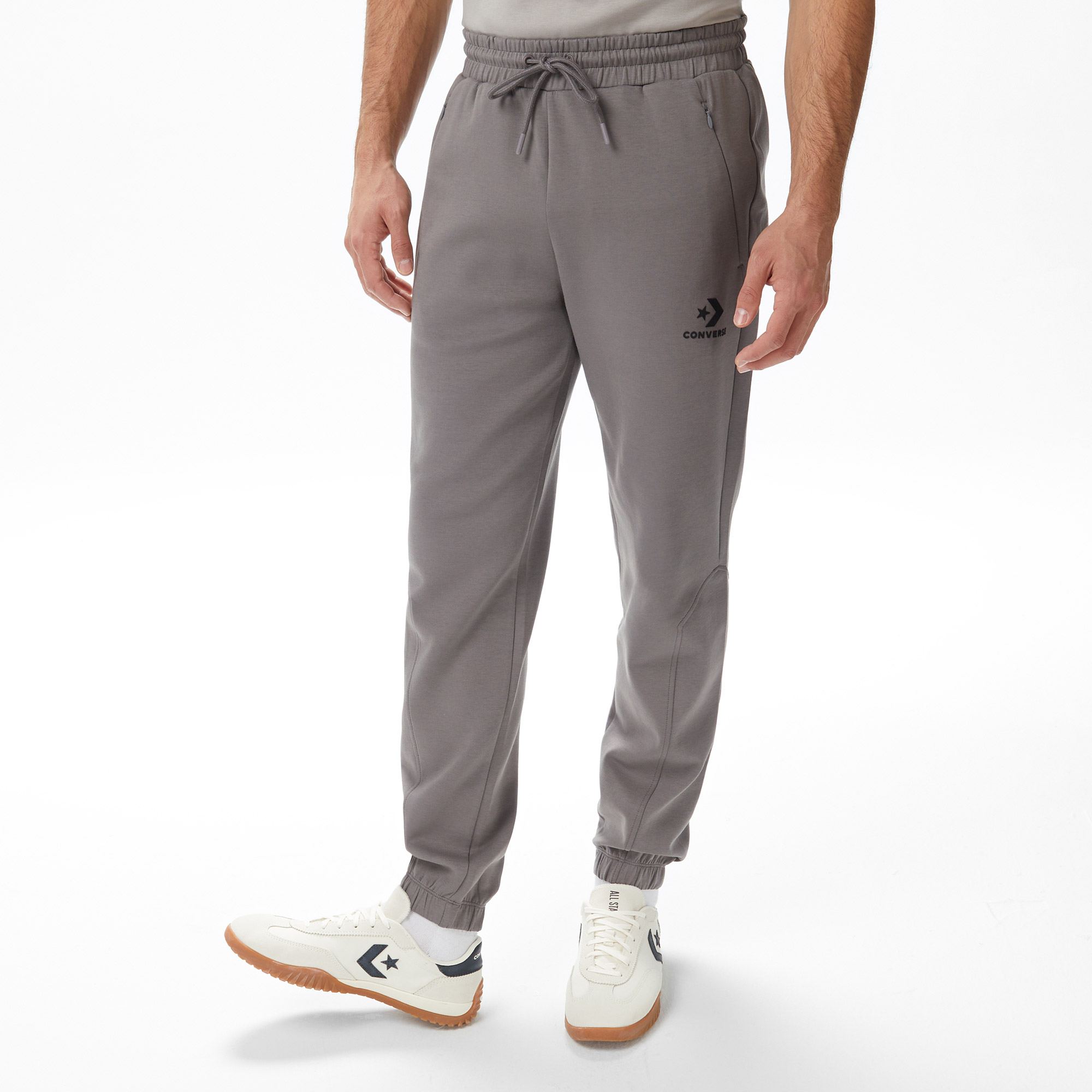 Converse Star Chevron Baskılı Erkek Oversize Fit Lacivert Eşofman Altı