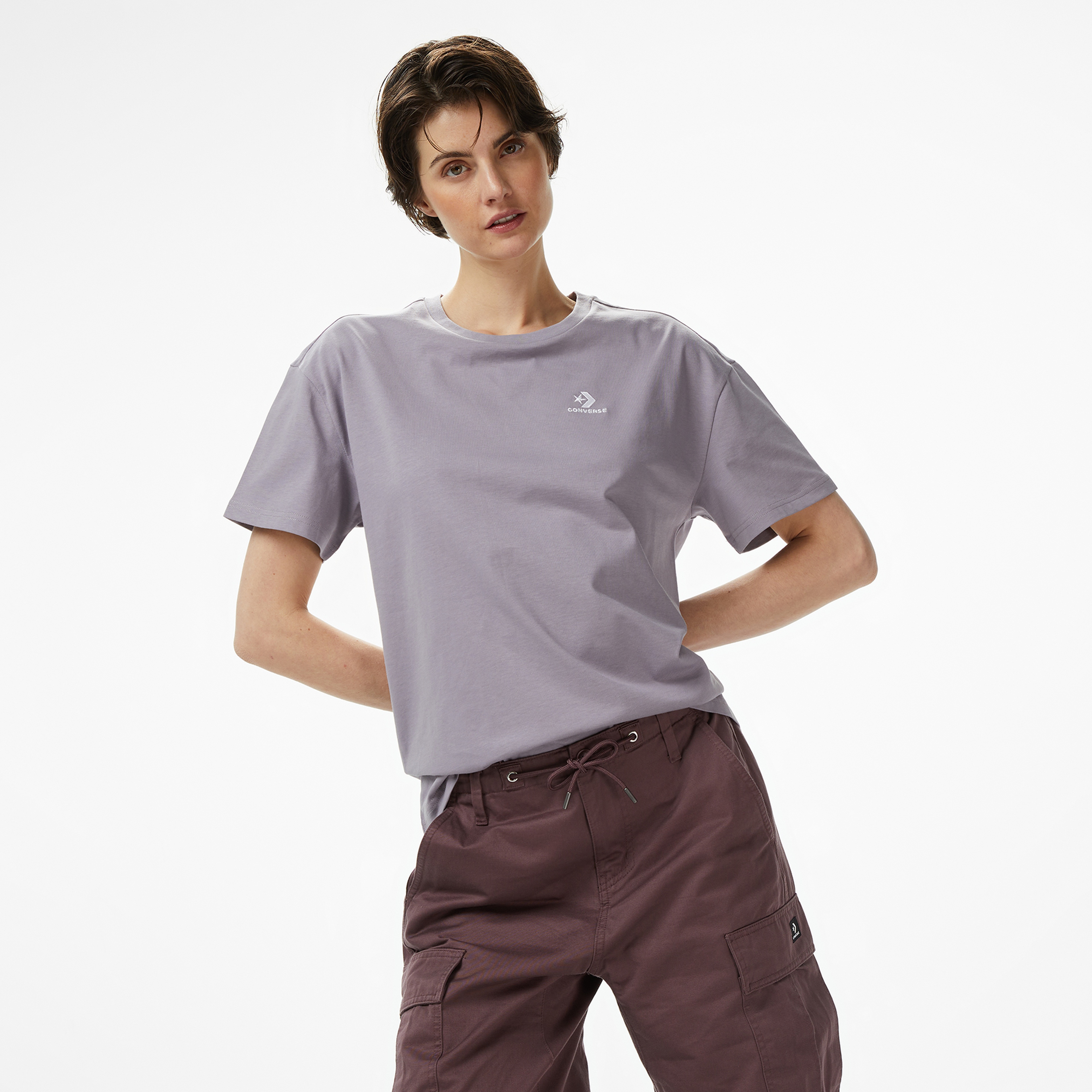 Converse Kadın Bej T-Shirt