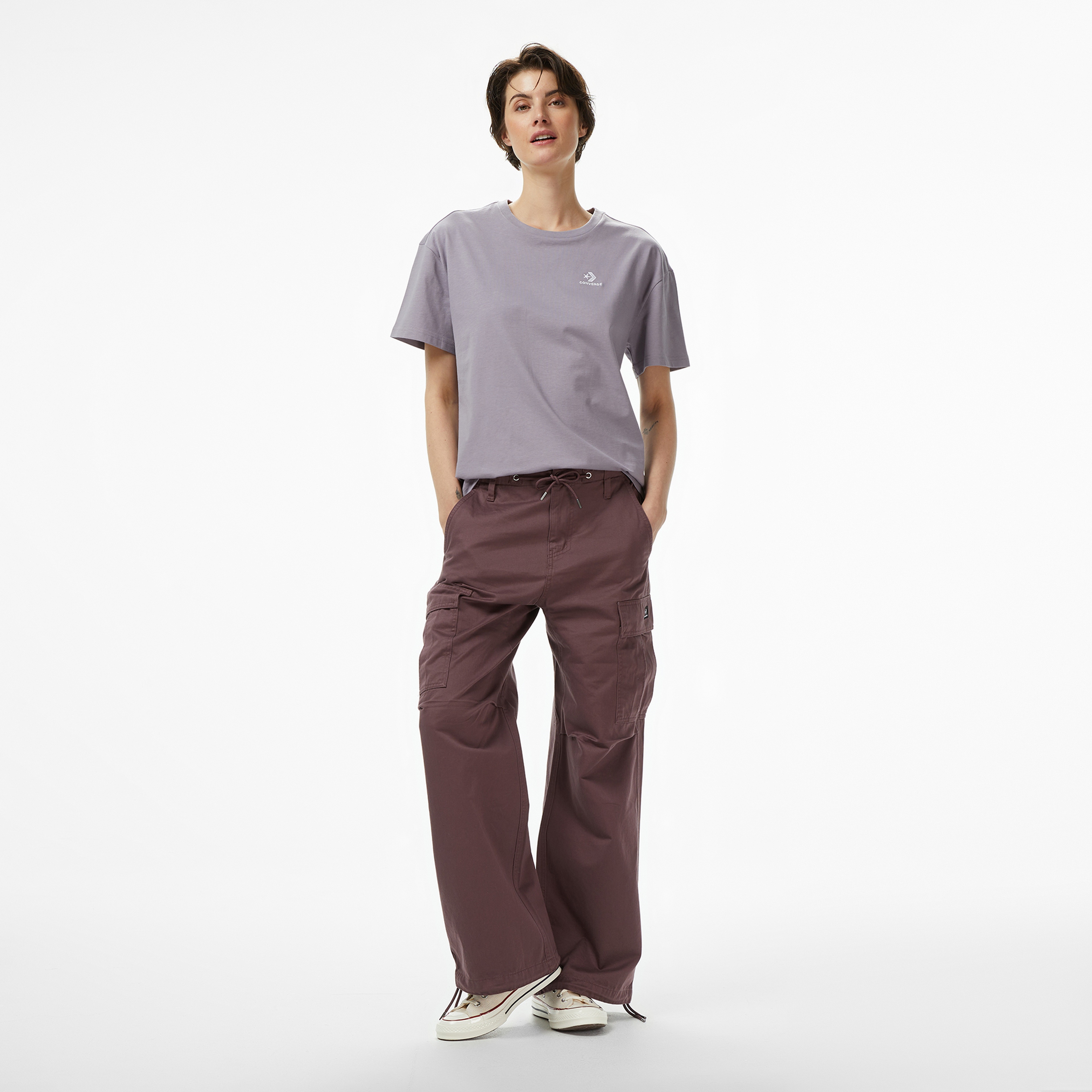 Converse Kadın Bej T-Shirt