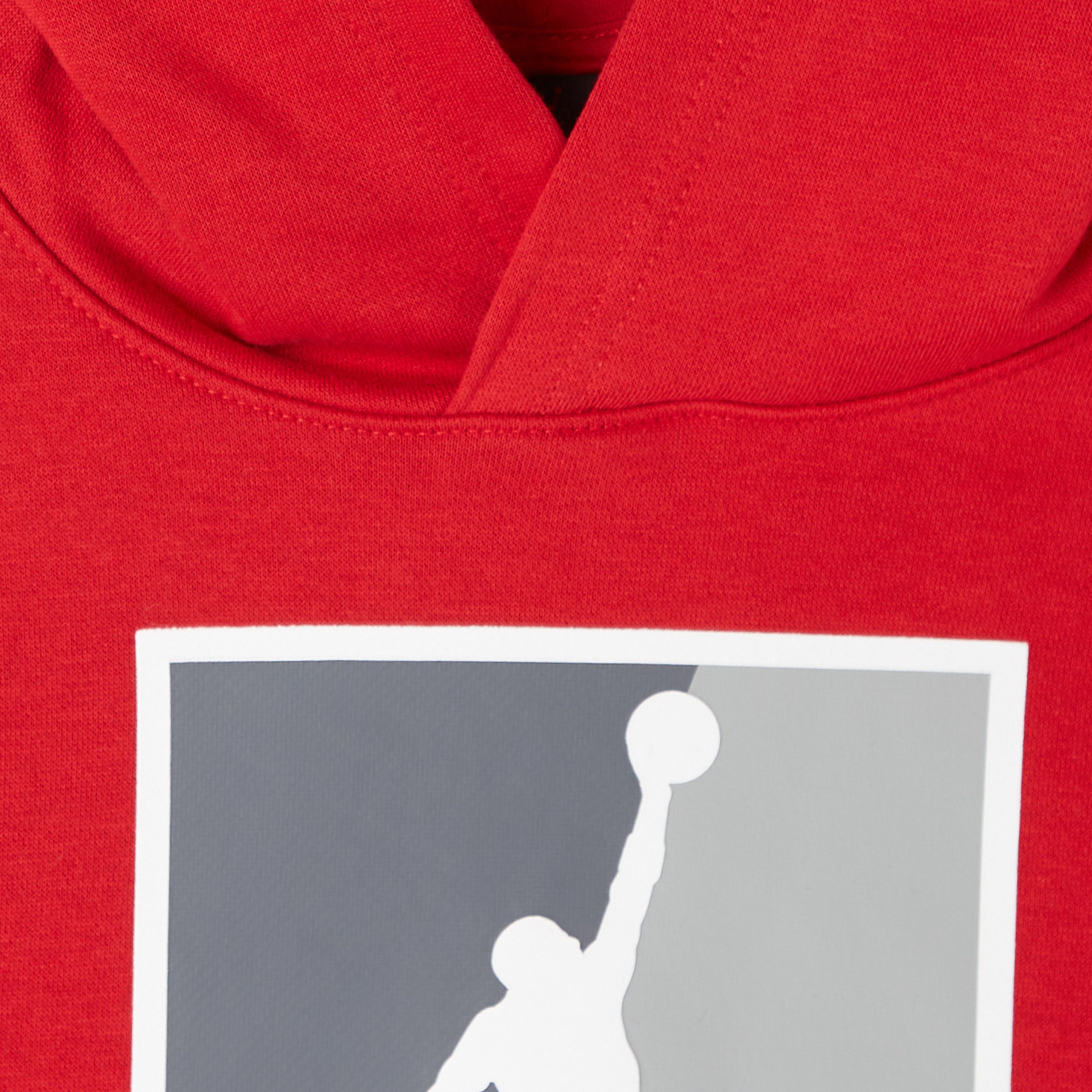 Jordan Essential Fleece Baseline Pullover Çocuk Kırmızı Sweatshirt