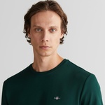 GANT Erkek Yeşil Relaxed Fit Bisiklet Yaka T-Shirt