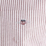 GANT Erkek Bordo Regular Fit Düğmeli Yaka Çizgili Oxford Gömlek