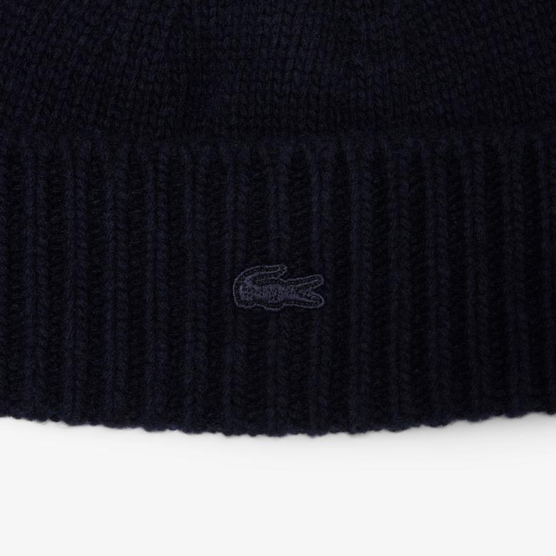 Lacoste Kadın Yün Lacivert Bere