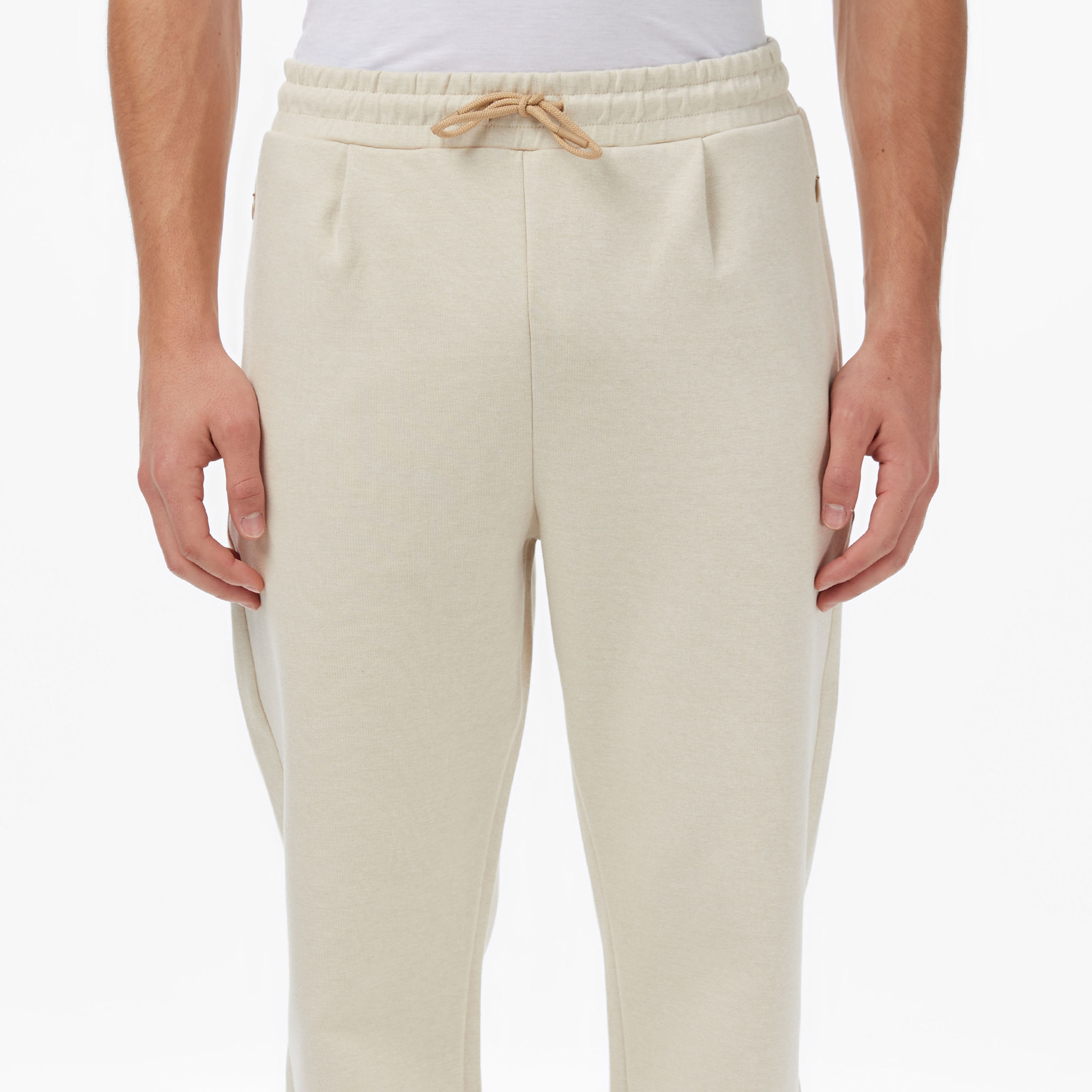 Lacoste Erkek Regular Fit Monogram Krem Eşofman Altı