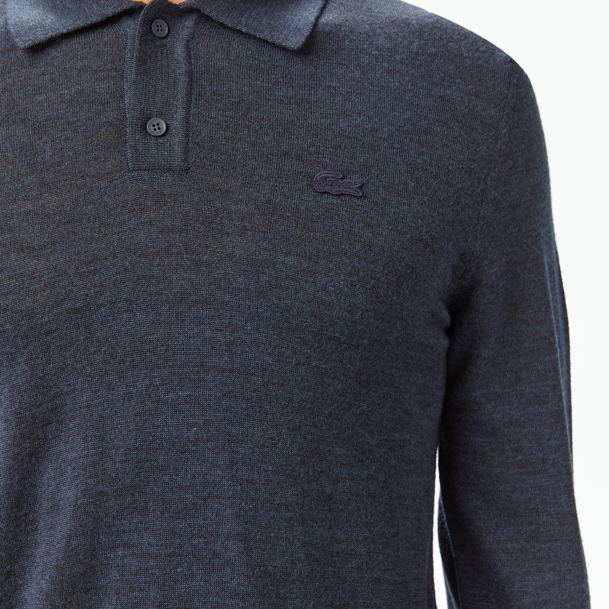 Erkek Classic Fit Polo Yaka Lacivert Kazak
