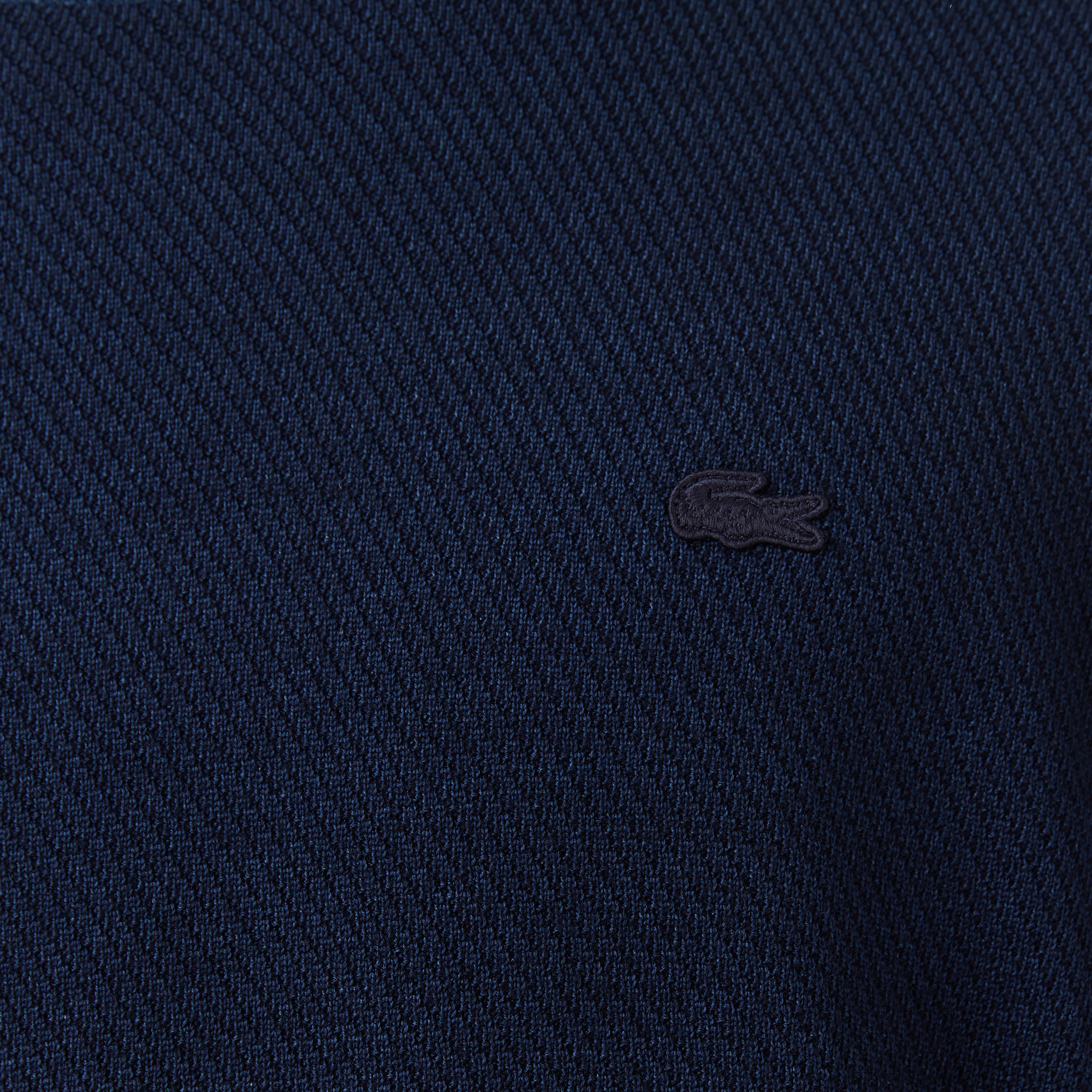 Erkek Classic Fit Bisiklet Yaka Yün Lacivert Kazak