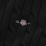 GANT Kadın Siyah Slim Fit V Yaka Kazak