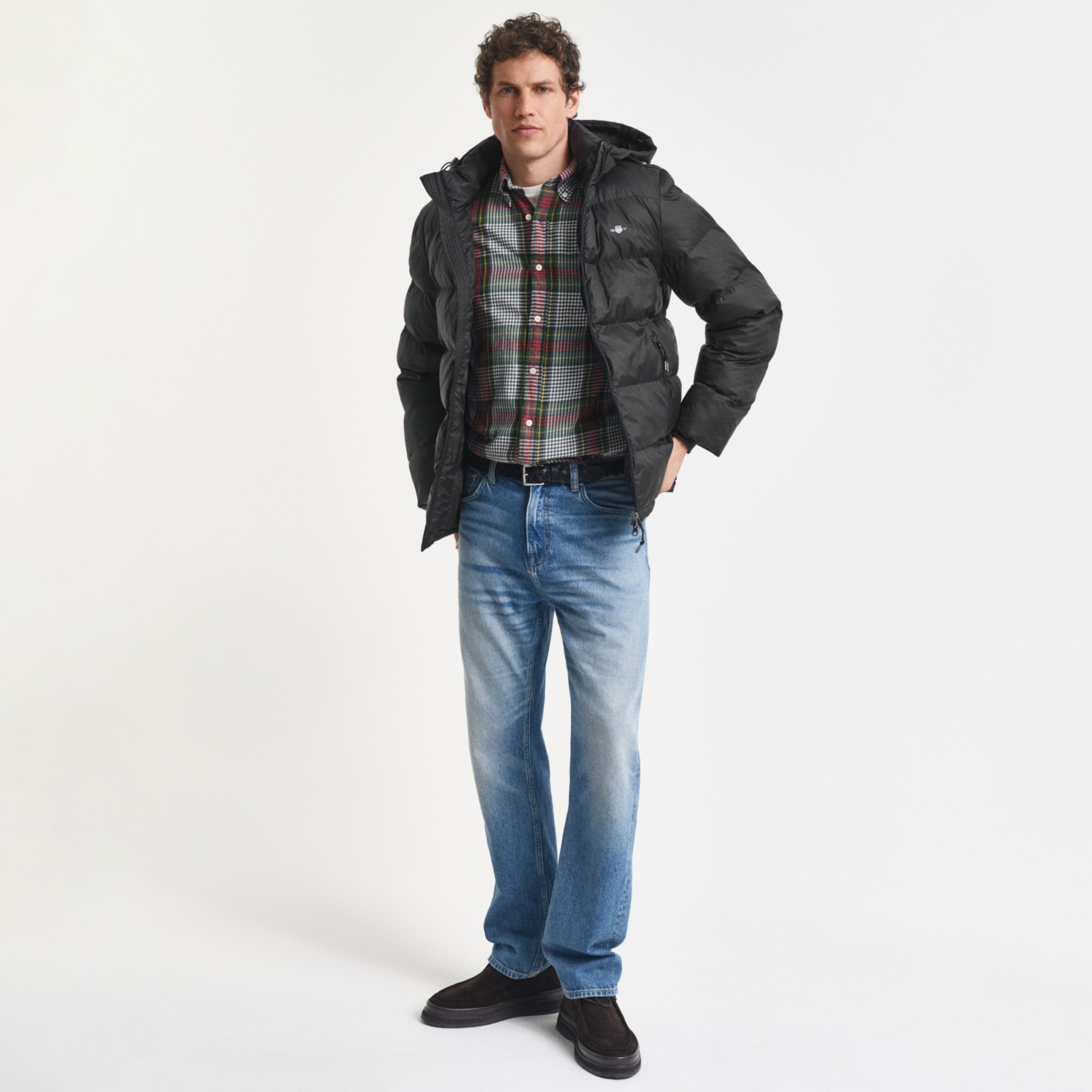 GANT Erkek Siyah Regular Fit Active Cloud Mont