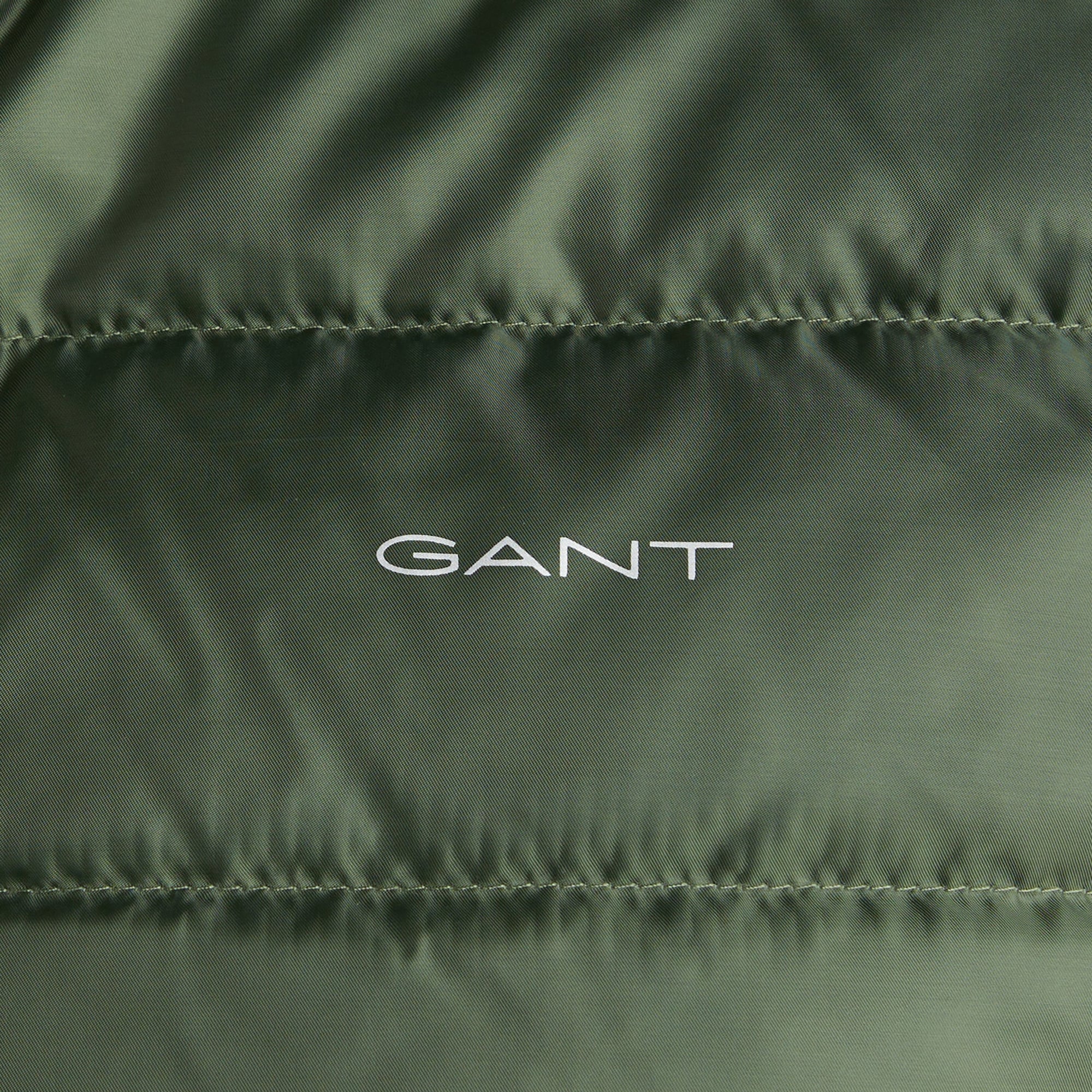 GANT Erkek Yeşil Regular Fit Dik Yaka Kaz Tüyü Yelek