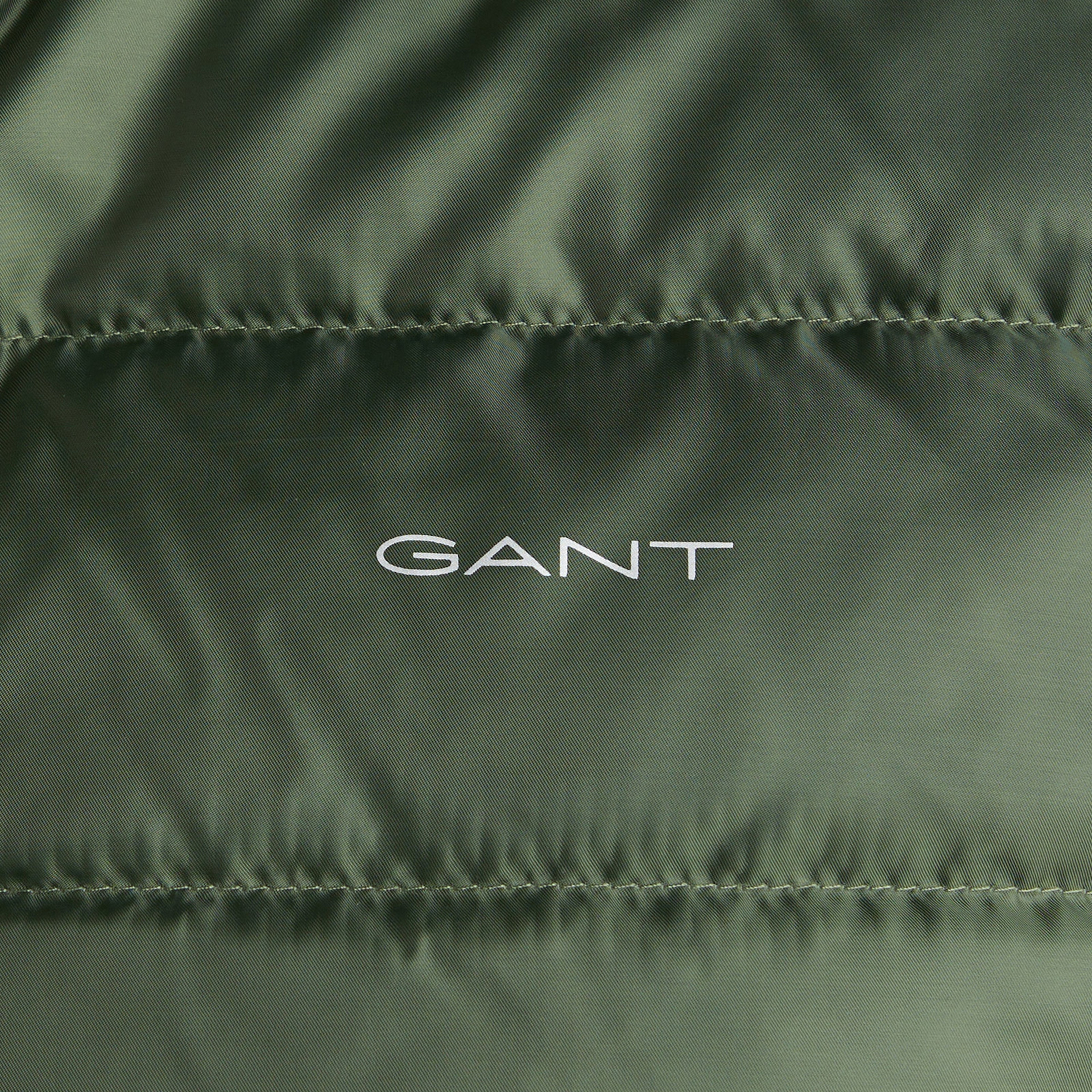 GANT Erkek Yeşil Regular Fit Dik Yaka Kaz Tüyü Yelek