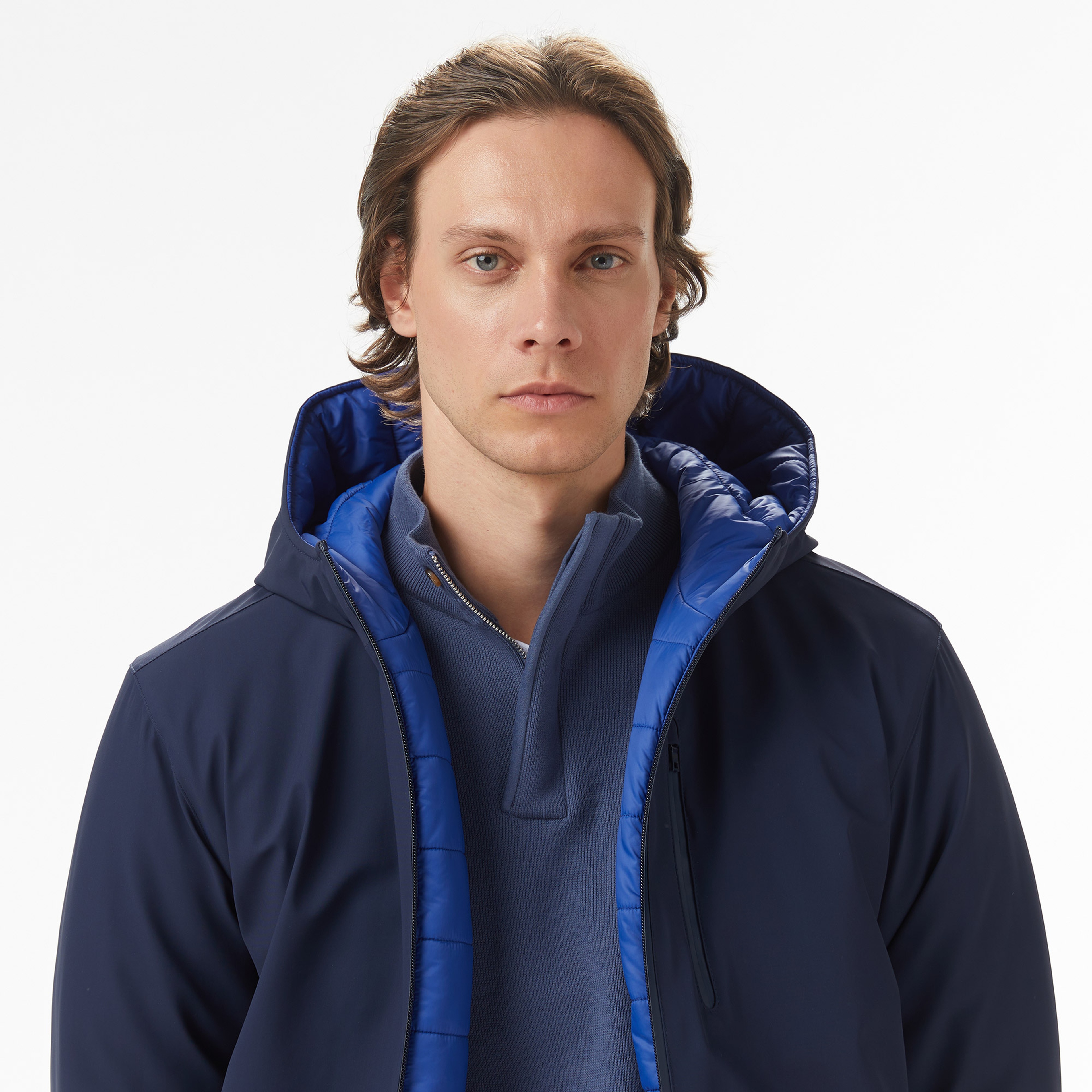 Nautica Erkek Lacivert Regular Fit Çift Taraflı Mont