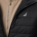 Nautica Erkek Siyah Regular Fit Çift Taraflı Mont