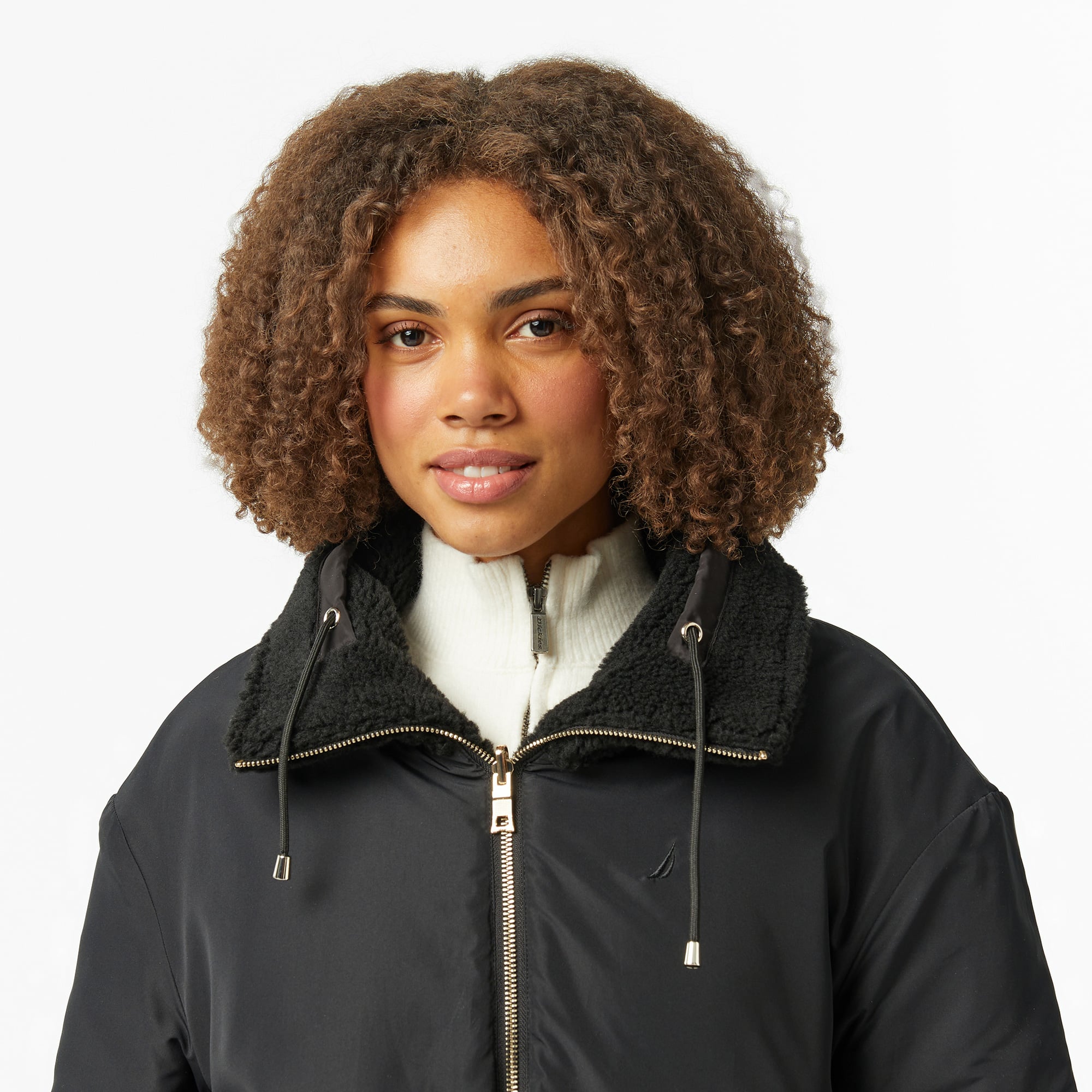 Nautica Kadın Siyah Regular Fit Çift Taraflı Mont