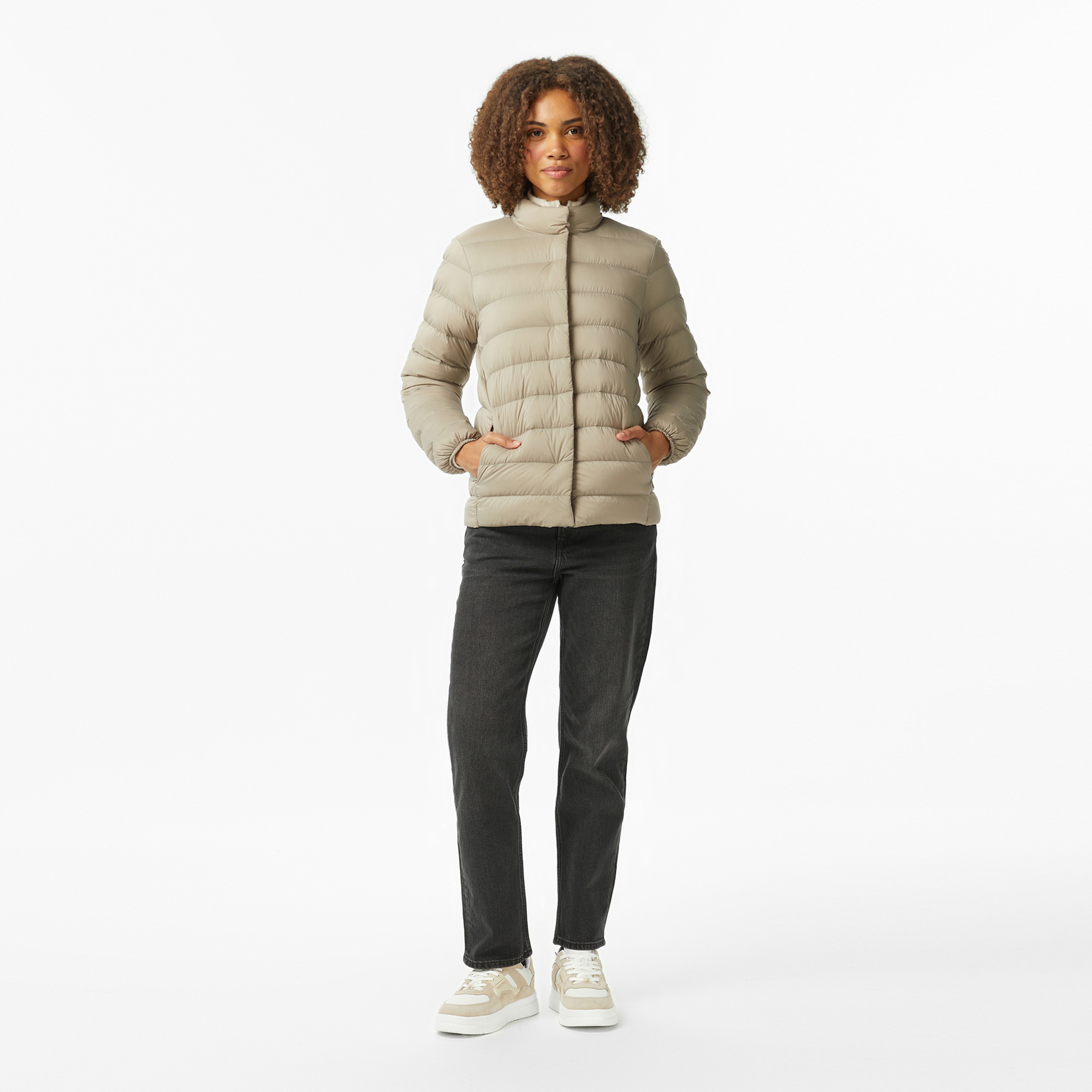 Nautica Kadın Bej Regular Fit Mont