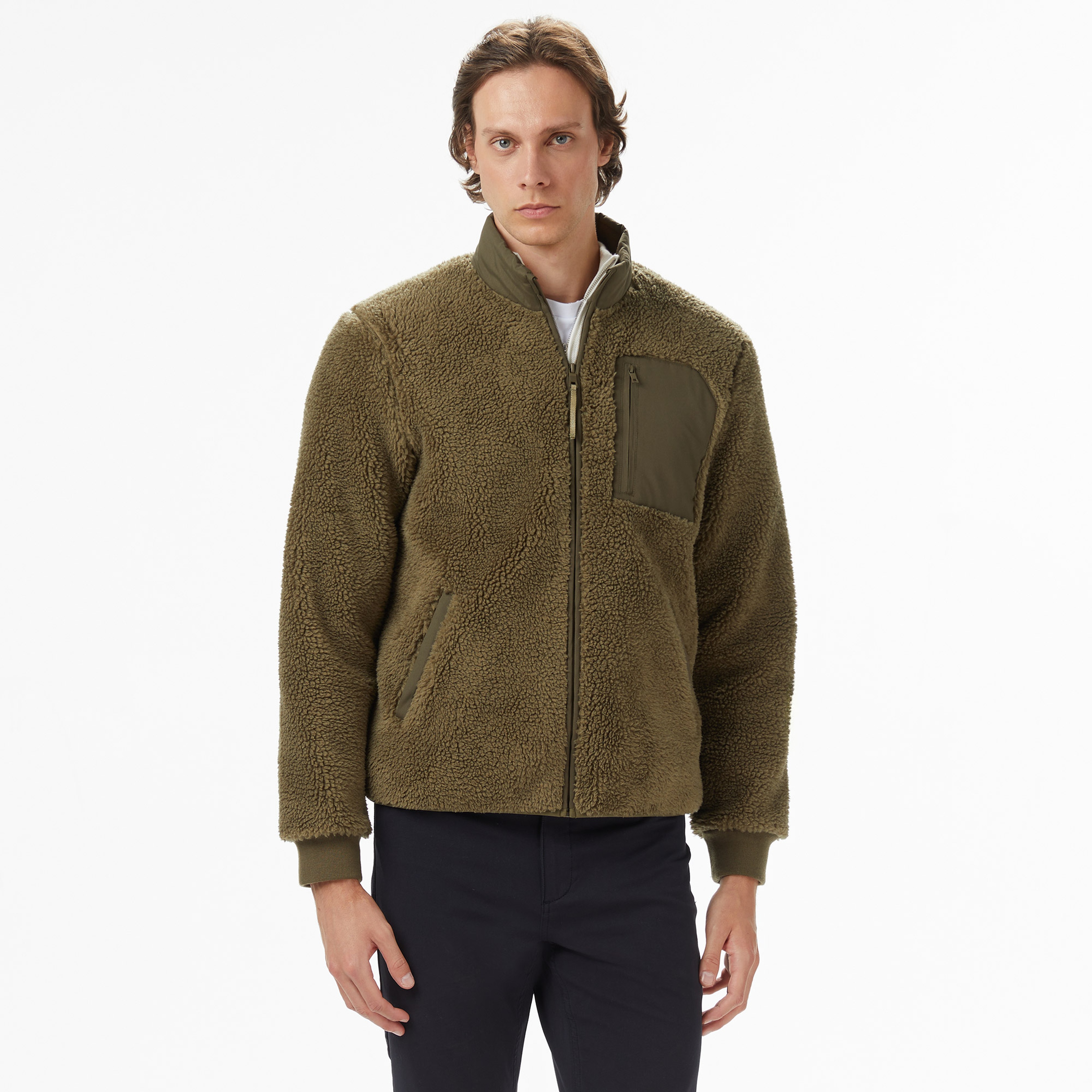 Nautica Erkek Yeşil Regular Fit Mont