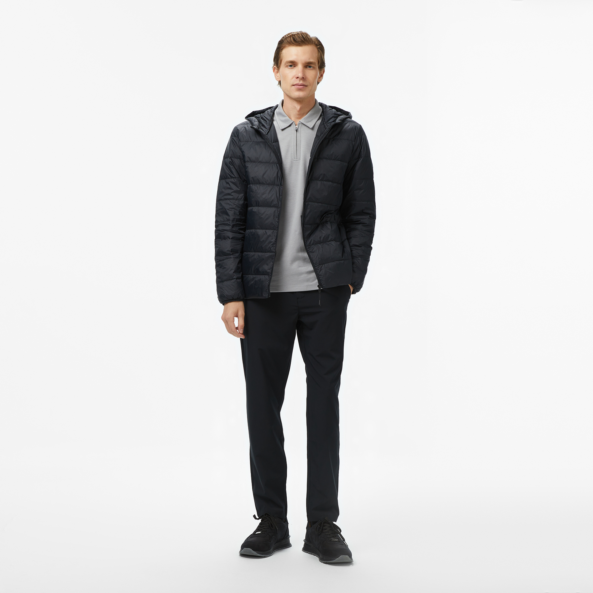 Nautica Erkek Siyah Regular Fit Mont