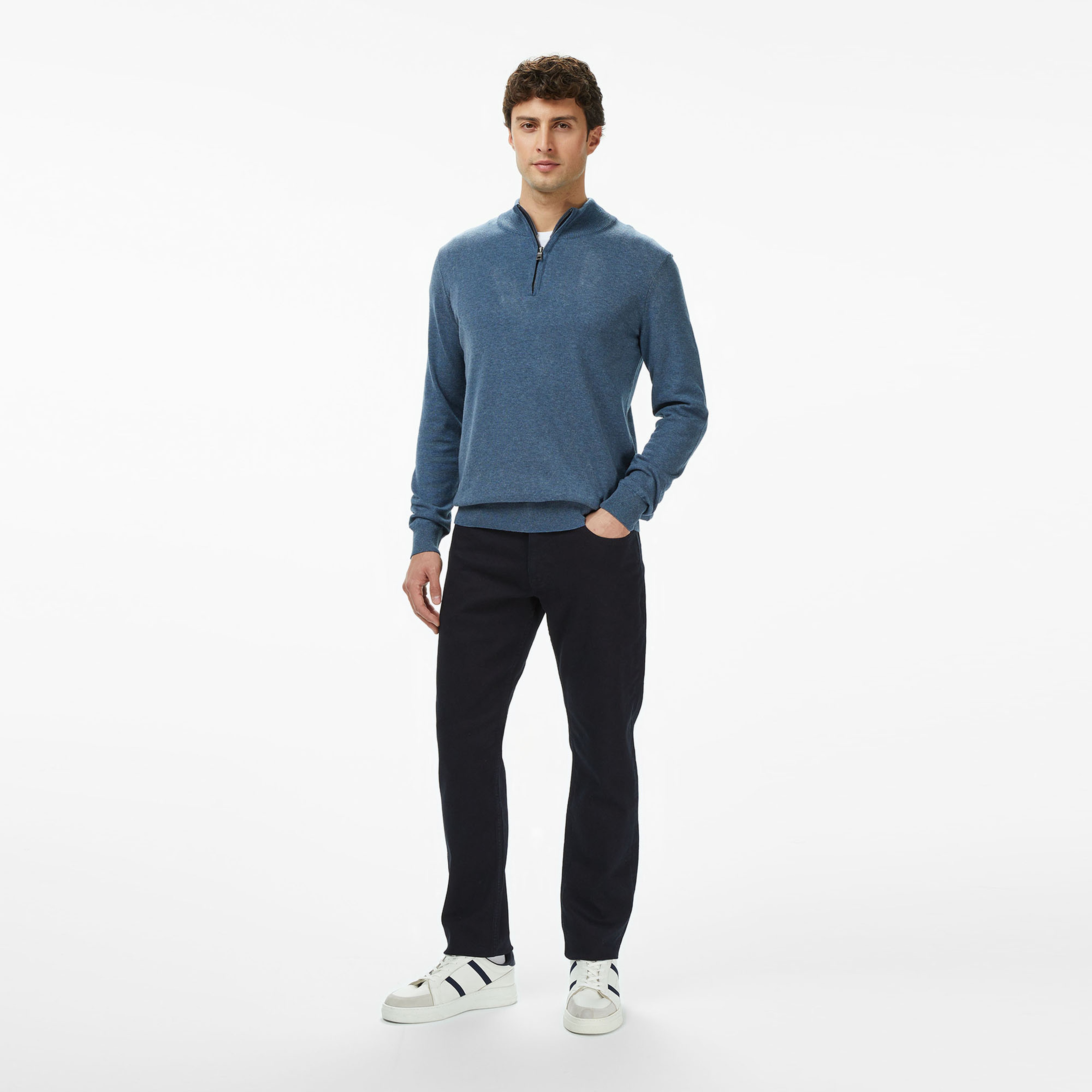 Nautica Erkek Mavi Classic Fit Kazak