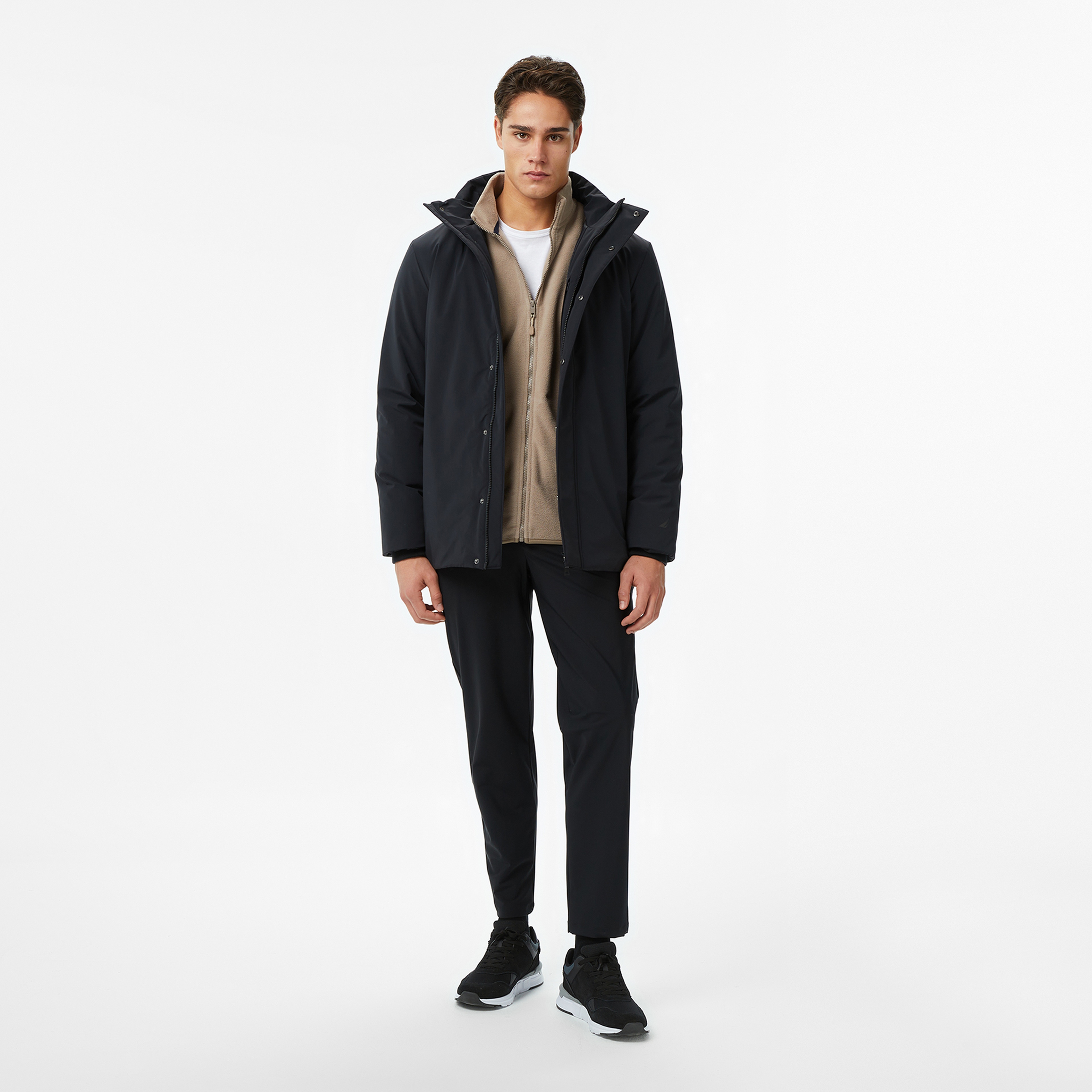 Nautica Erkek Siyah Regular Fit Mont