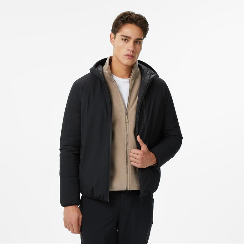 Nautica Erkek Siyah Regular Fit Çift Taraflı Mont