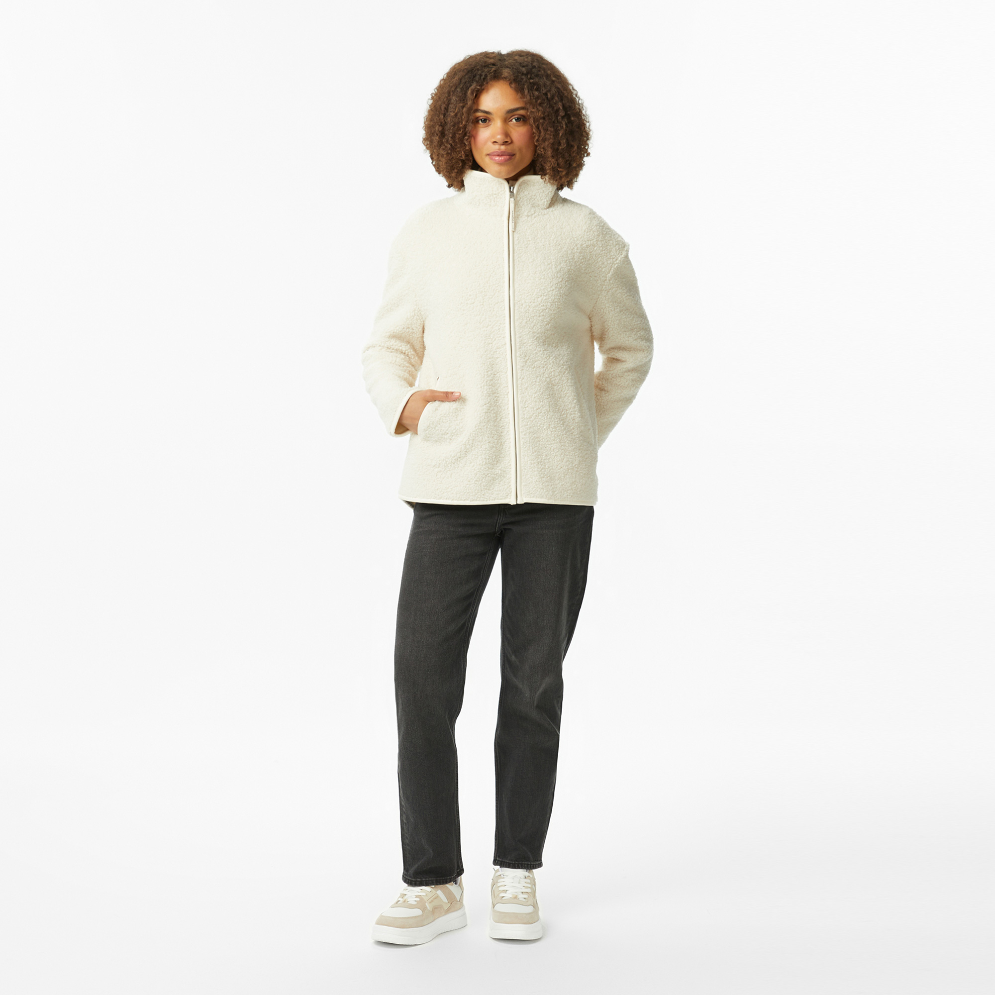Nautica Kadın Krem Oversize Sweatshirt