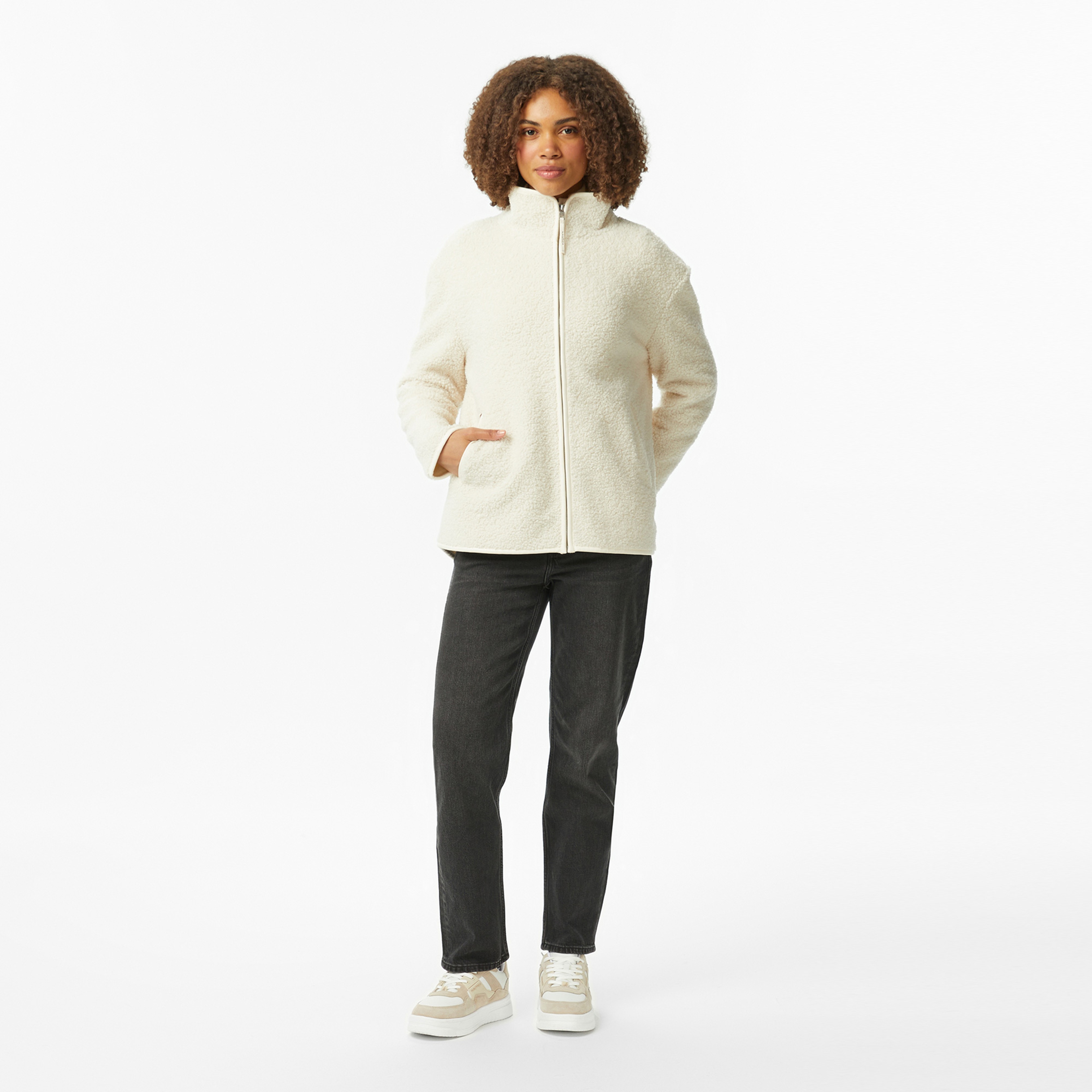 Nautica Kadın Krem Oversize Sweatshirt