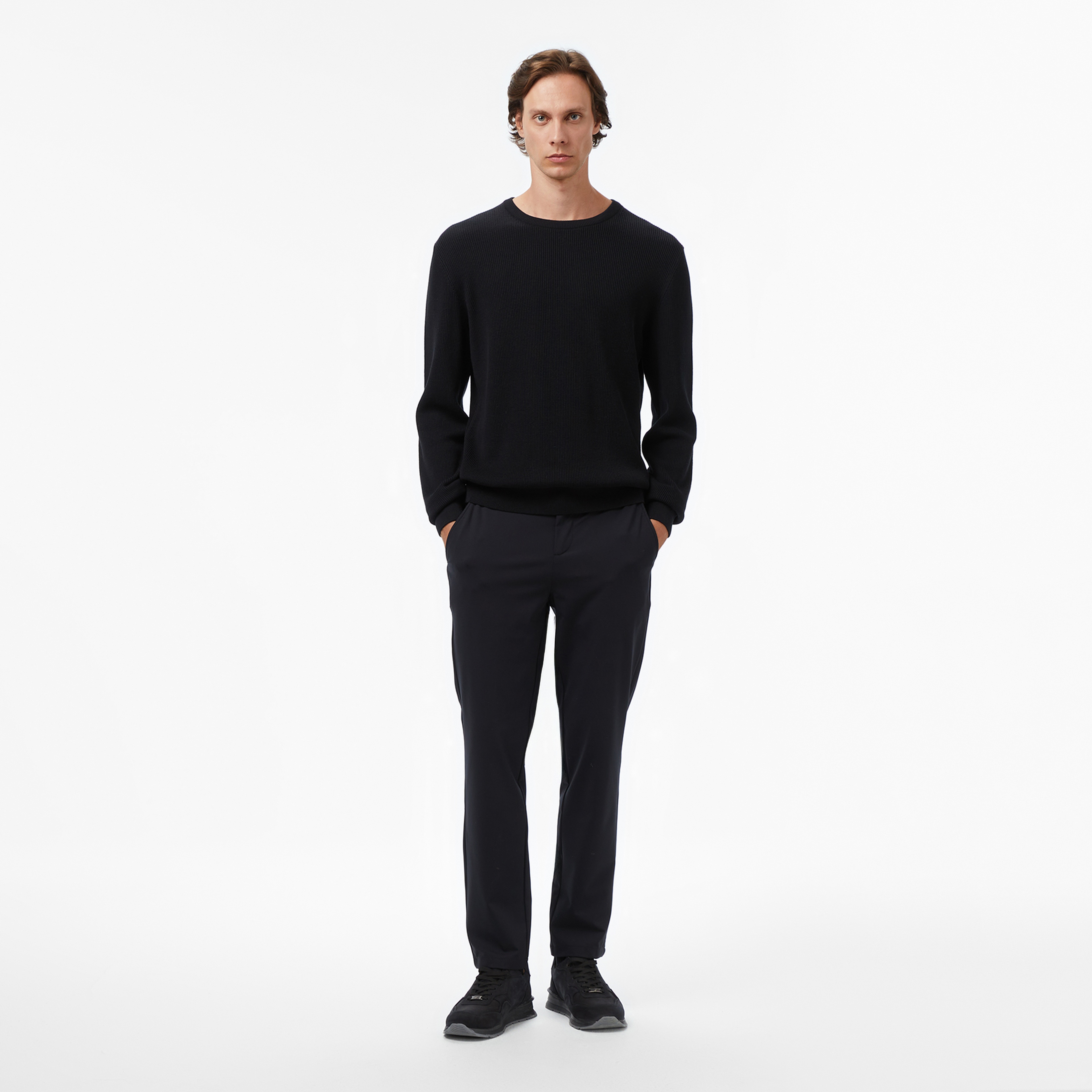 Nautica Erkek Siyah Classic Fit Kazak