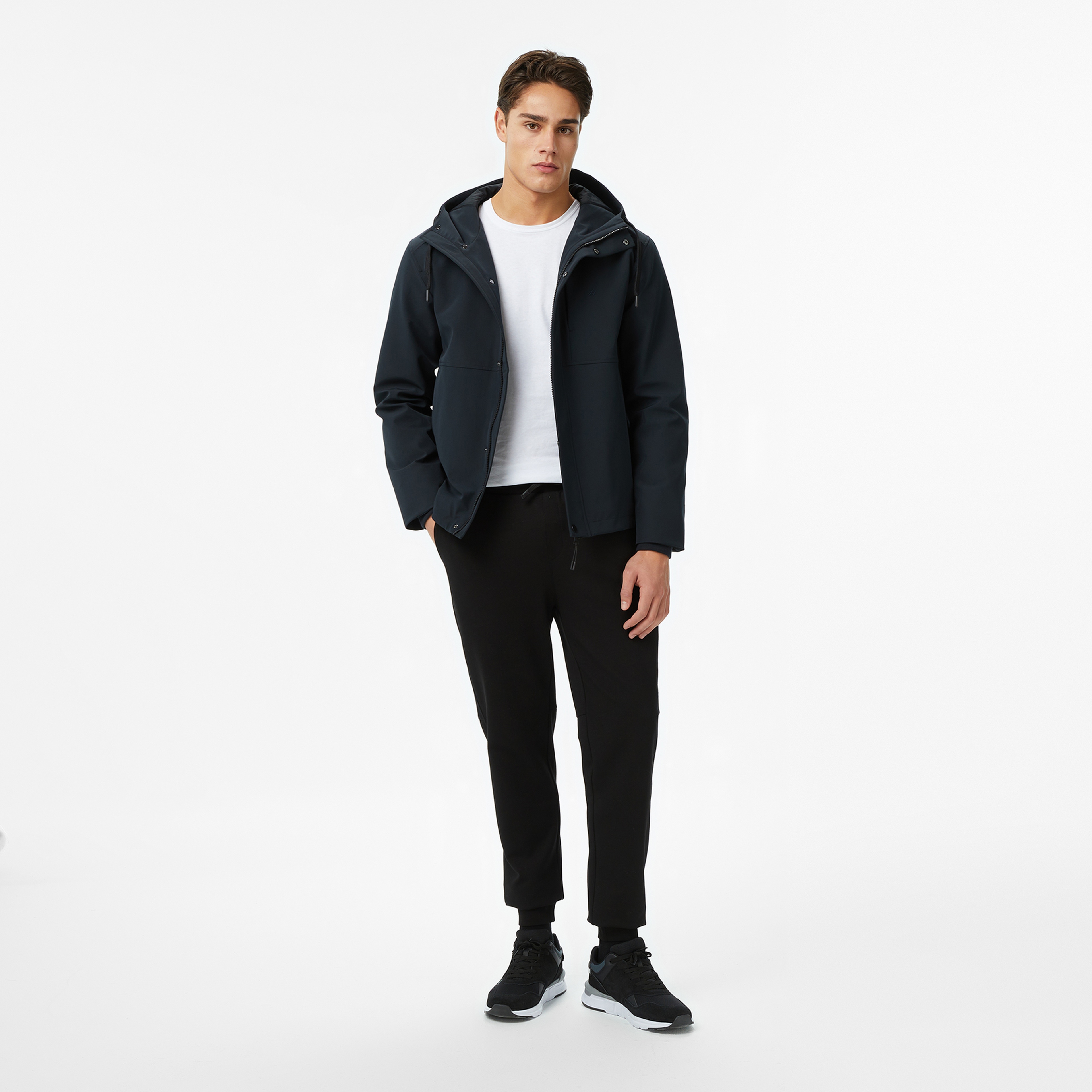 Nautica Erkek Siyah Regular Fit Mont