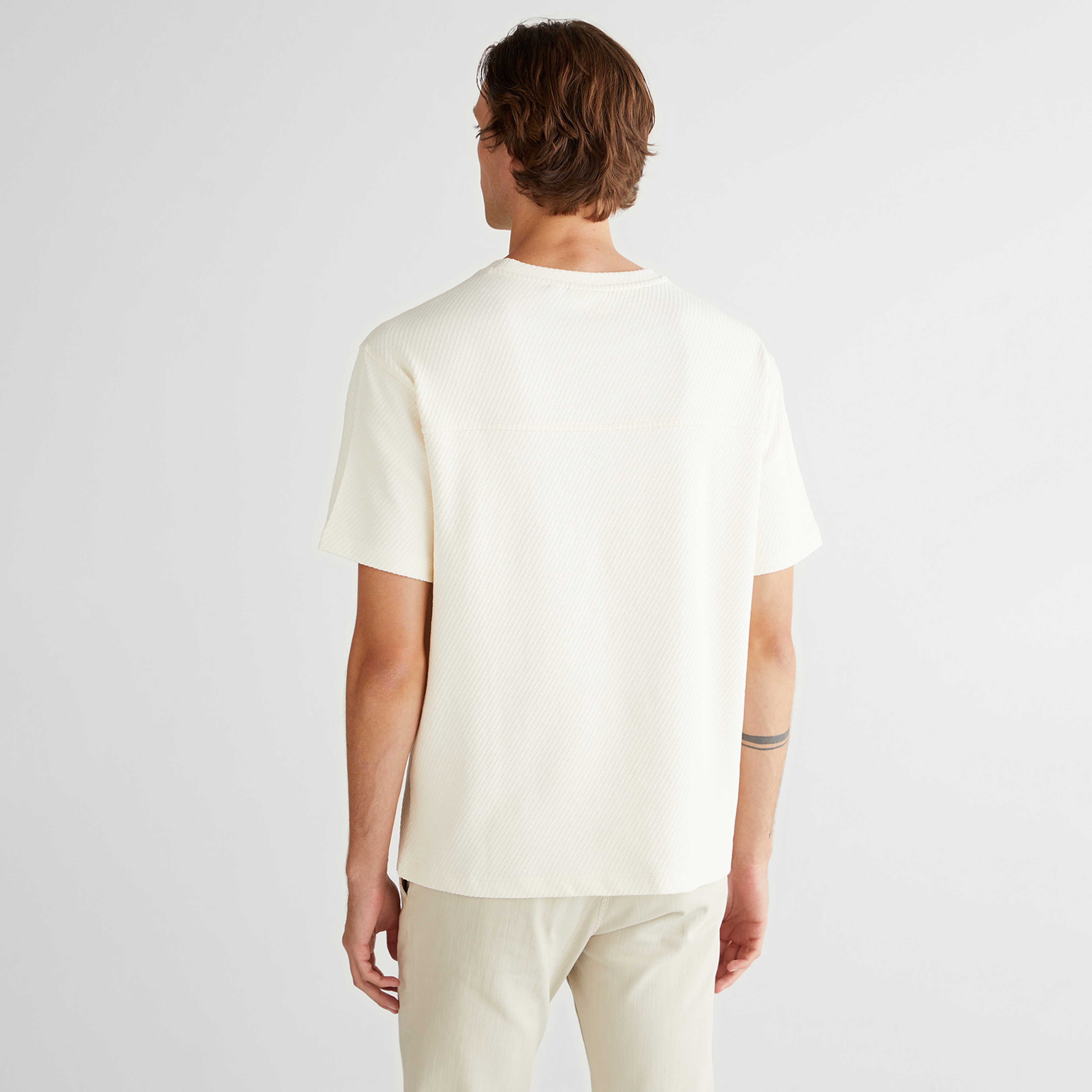 Jacquard c-neck t-shirt