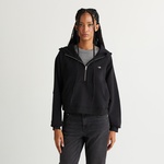 GANT Kadın Siyah Regular Fit Kapüşonlu Sweatshirt