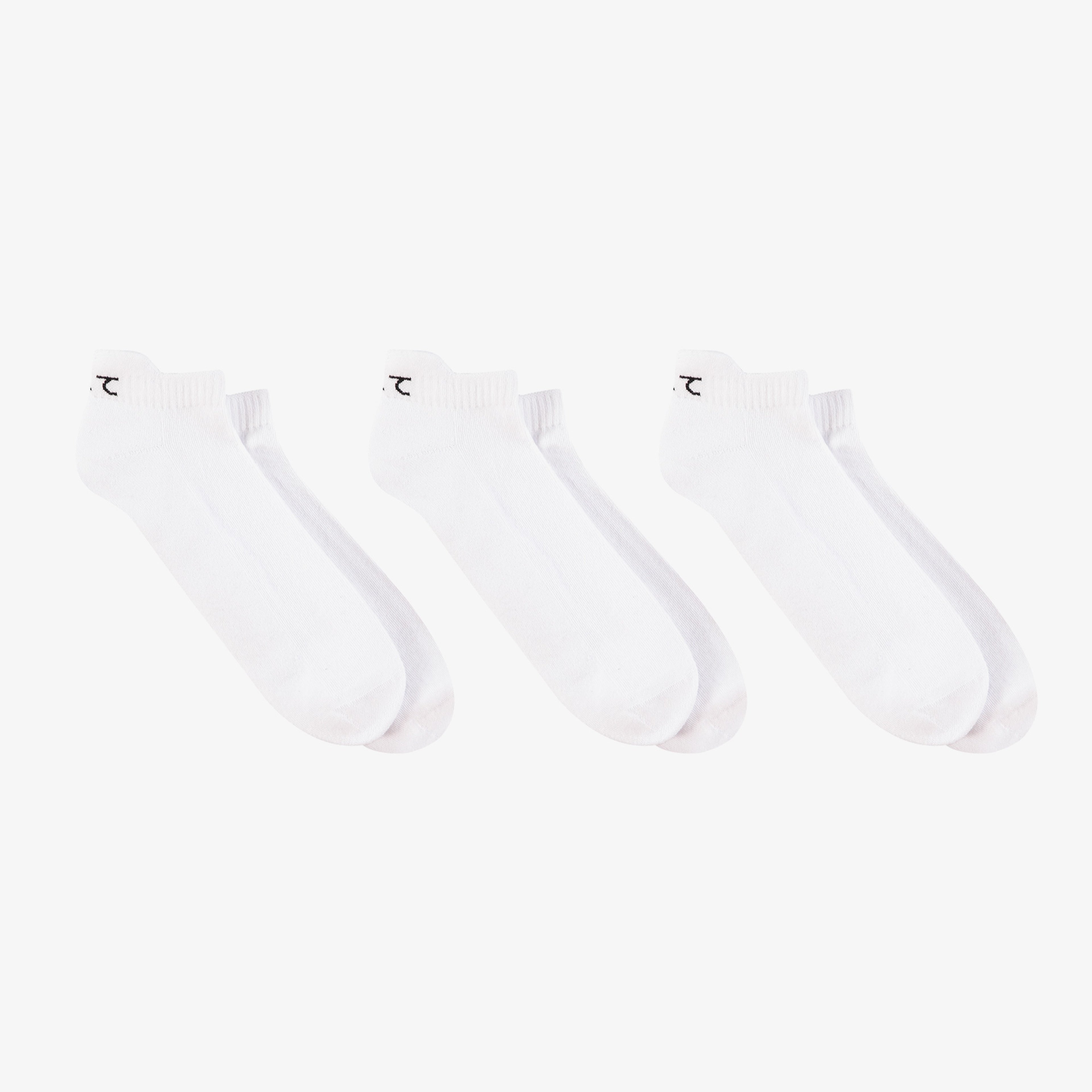 UNITED4 Unisex Beyaz 3'lü Çorap