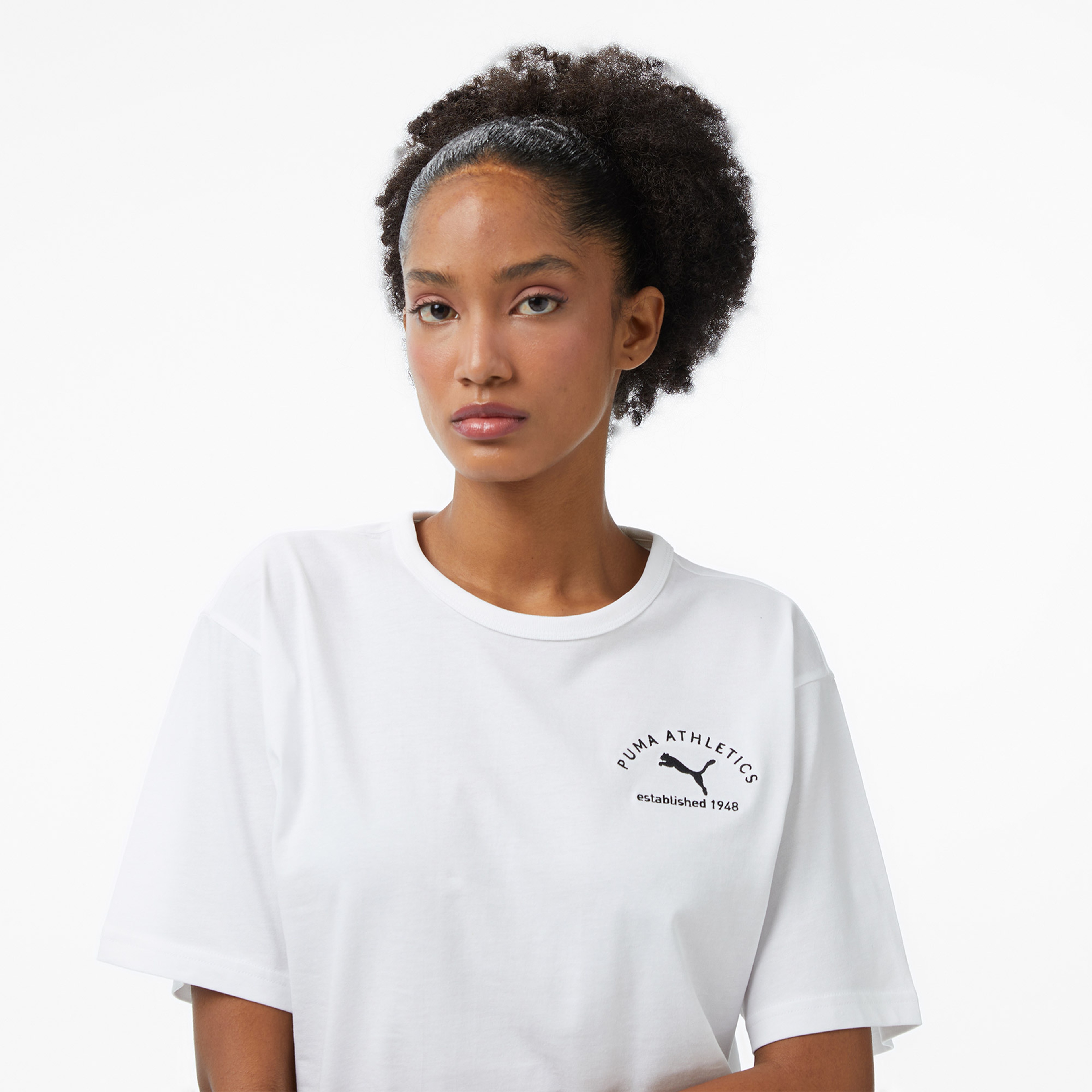 Puma  Class Relaxed  Kadın Beyaz T-Shirt