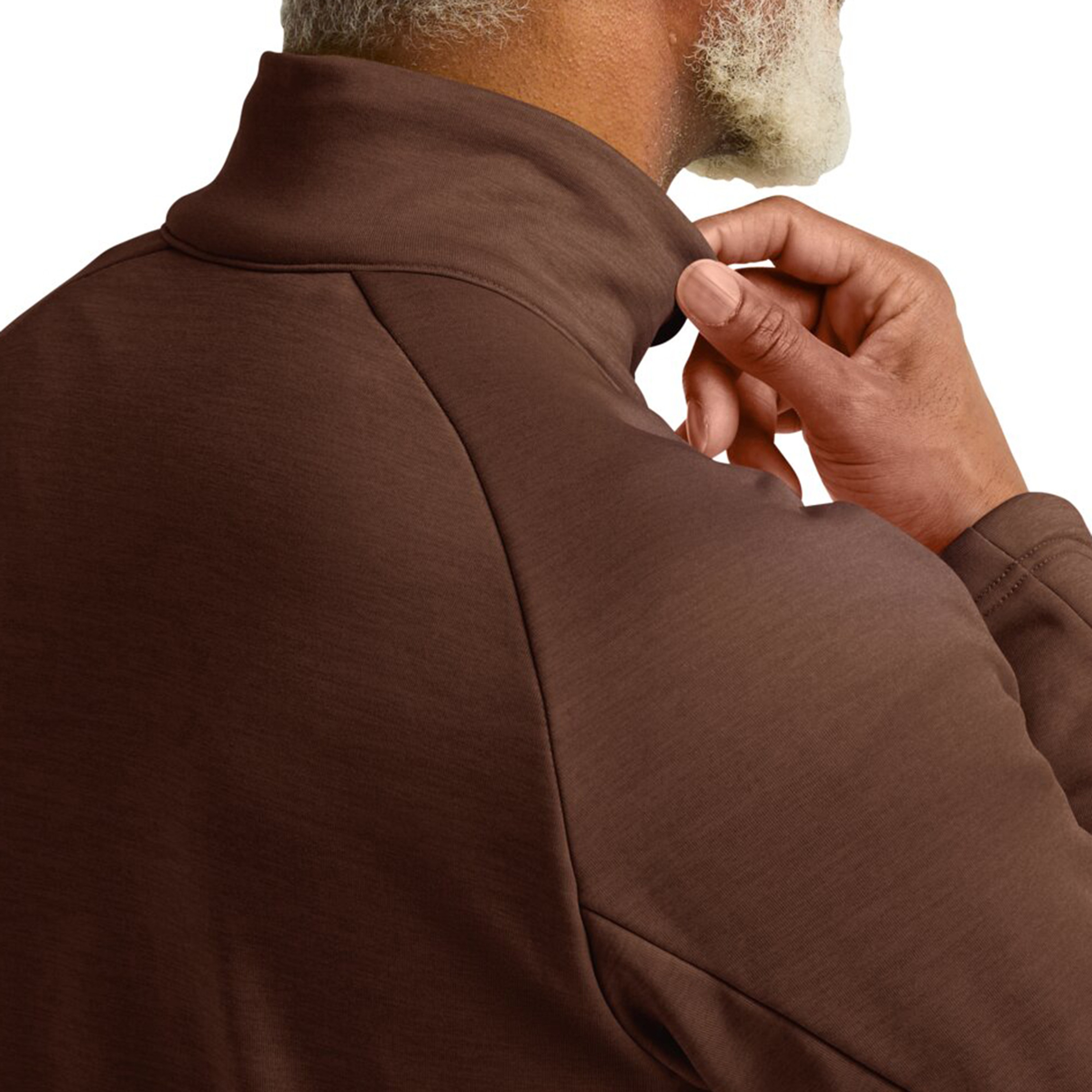 Jack Wolfskin Peak District Full Zipped Erkek kahverengi Ceket