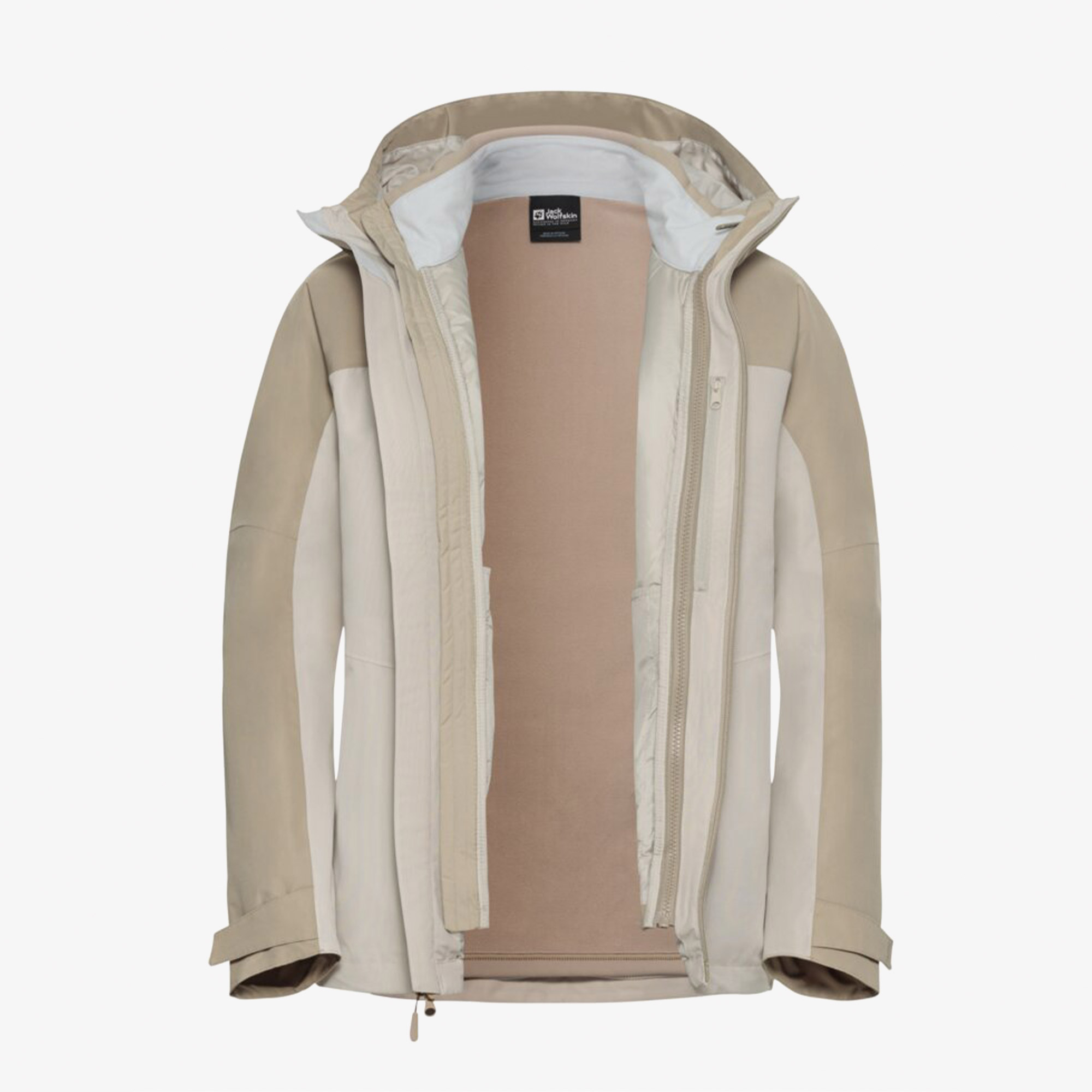 Jack Wolfskin Wild Places 3in4 Kadın Krem Ceket