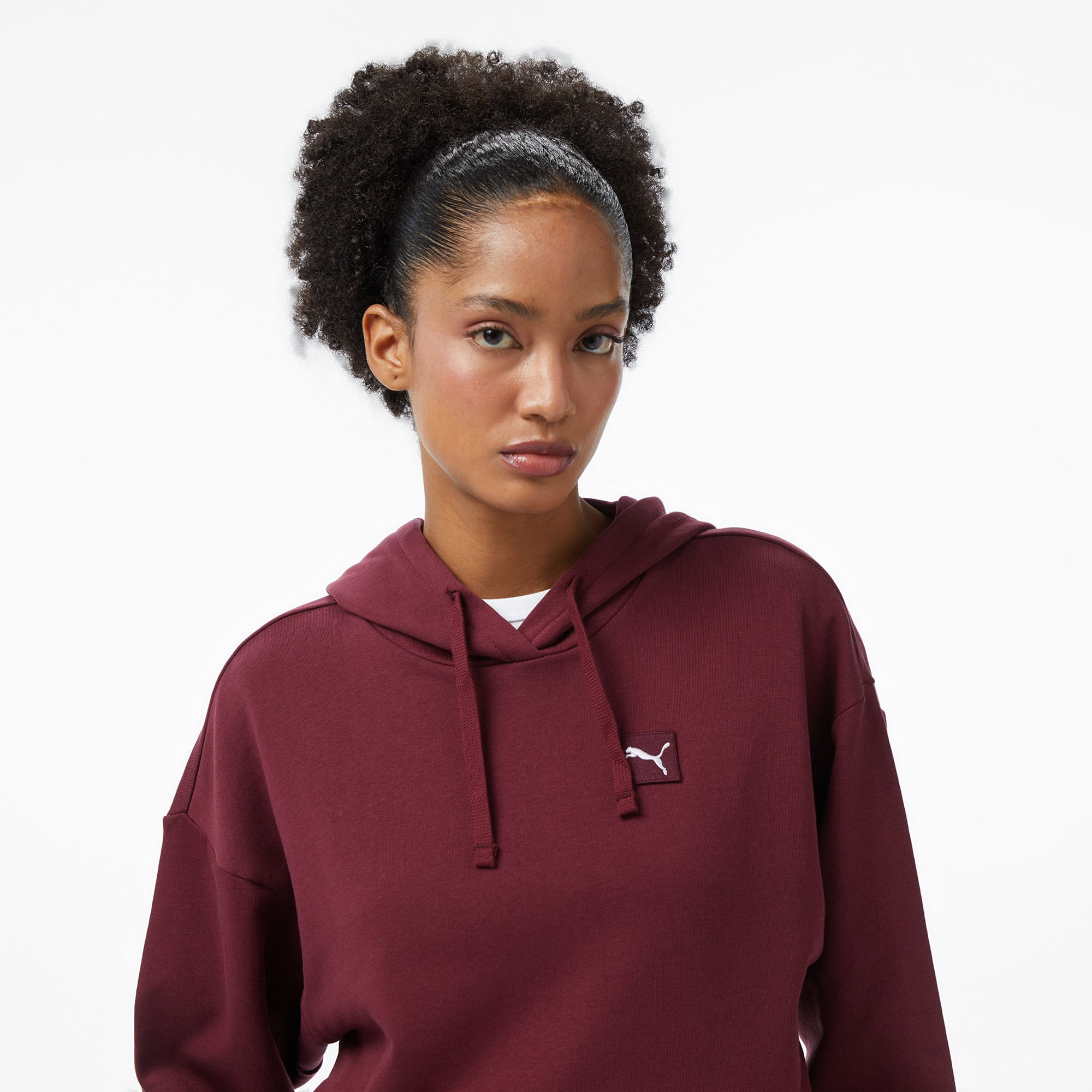 Puma Ess Elevated Comfort  Kadın Kırmızı Sweatshirt