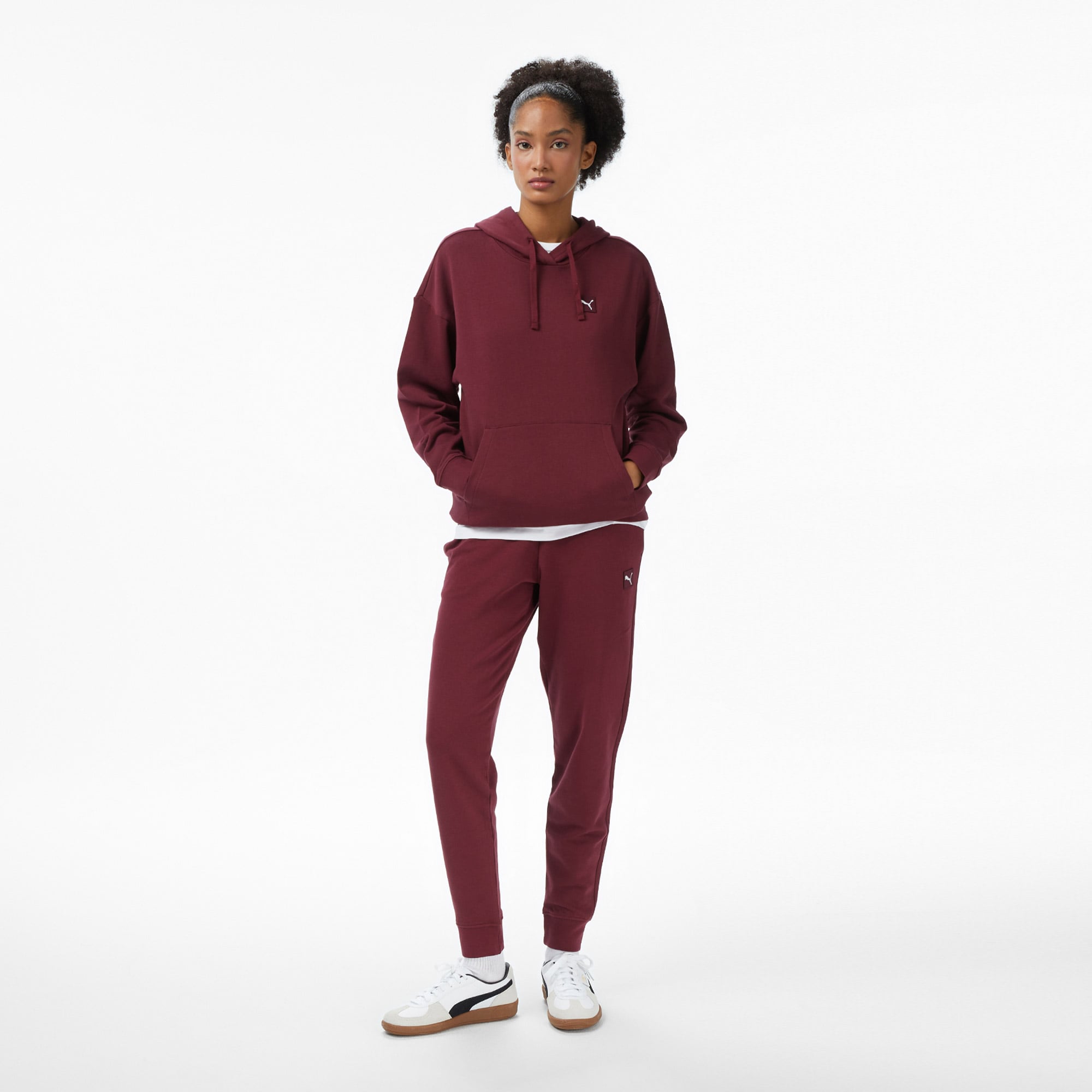 Puma Ess Elevated Comfort  Kadın Kırmızı Sweatshirt