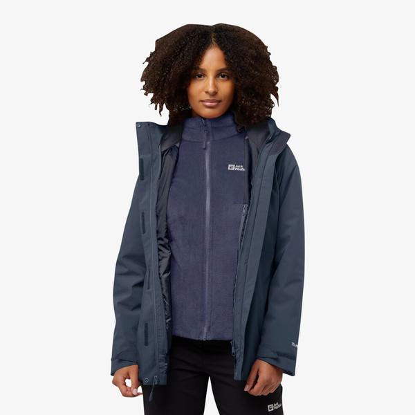 Jack Wolfskin Rotwand 3in3 Kadın Lacivert Ceket