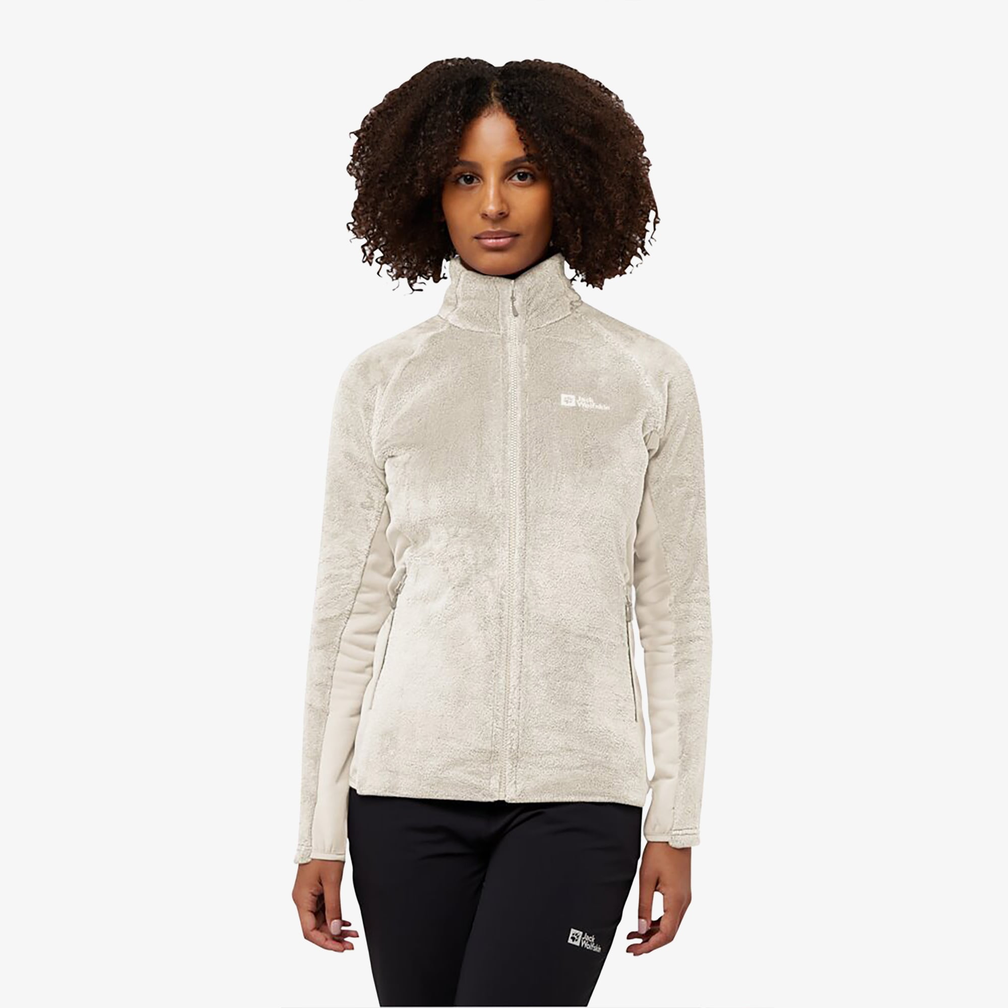 Jack Wolfskin Rotwand Full Zipped Kadın Krem Ceket