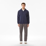 Erkek Relaxed Fit Kapüşonlu Lacivert Sweatshirt