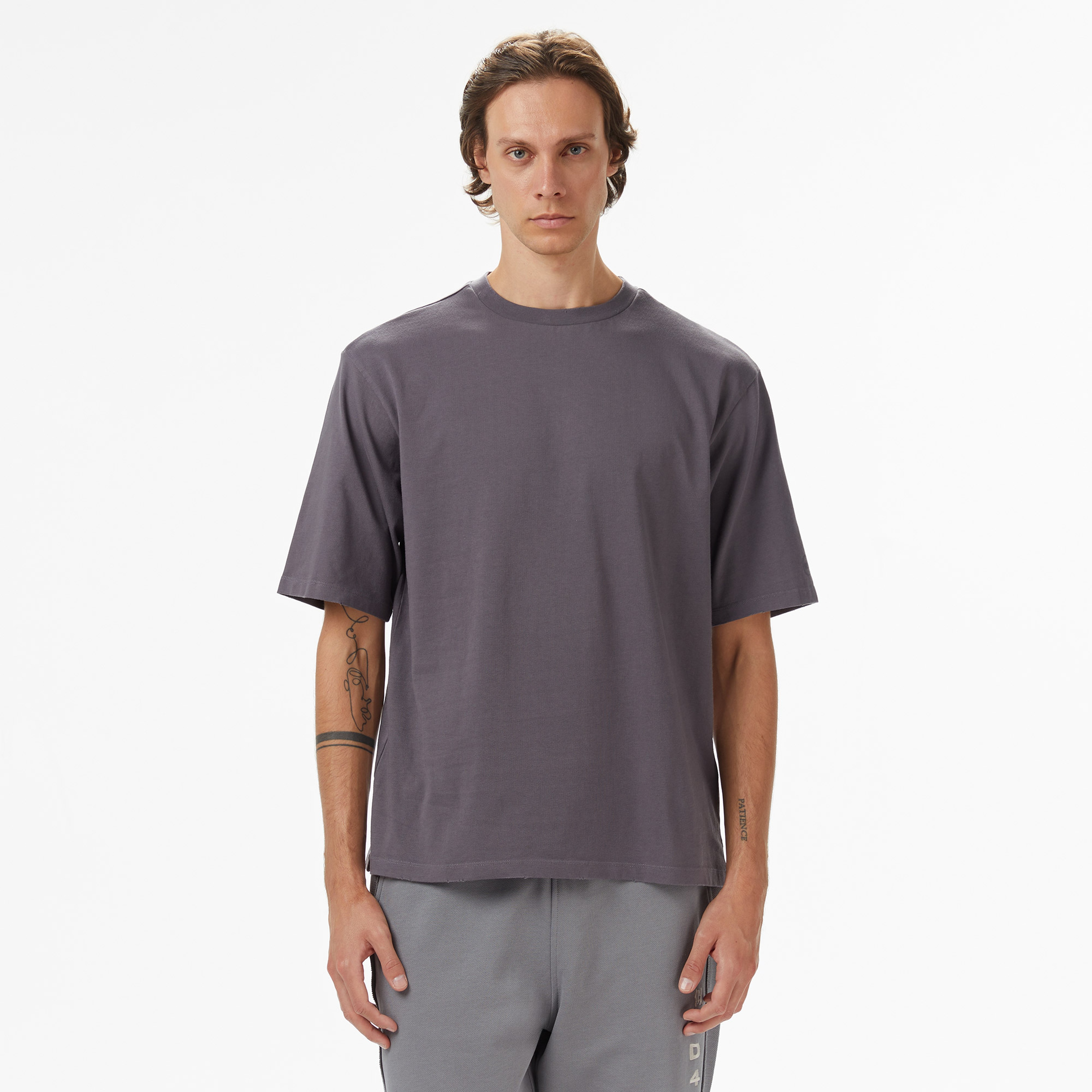 UNITED4 Erkek Gri T-Shirt