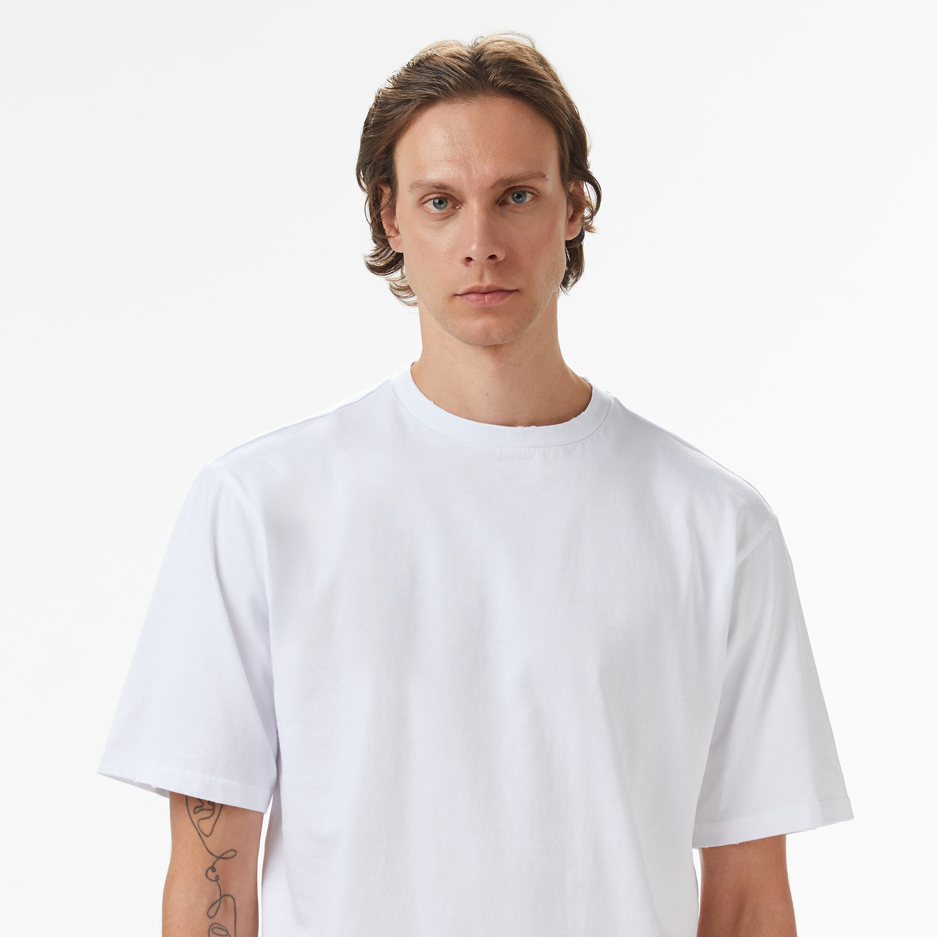 UNITED4 Erkek Beyaz T-Shirt