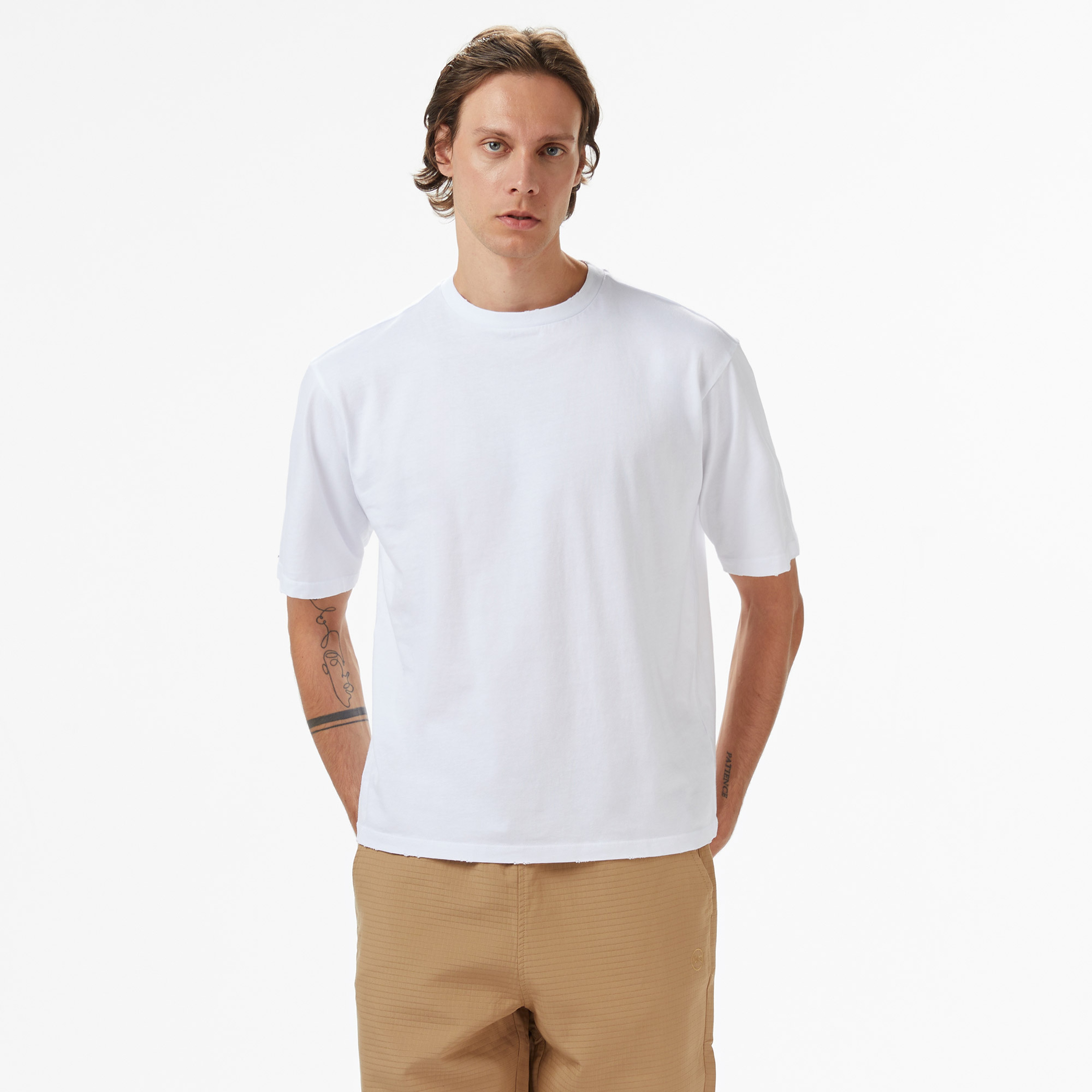 UNITED4 Erkek Beyaz T-Shirt