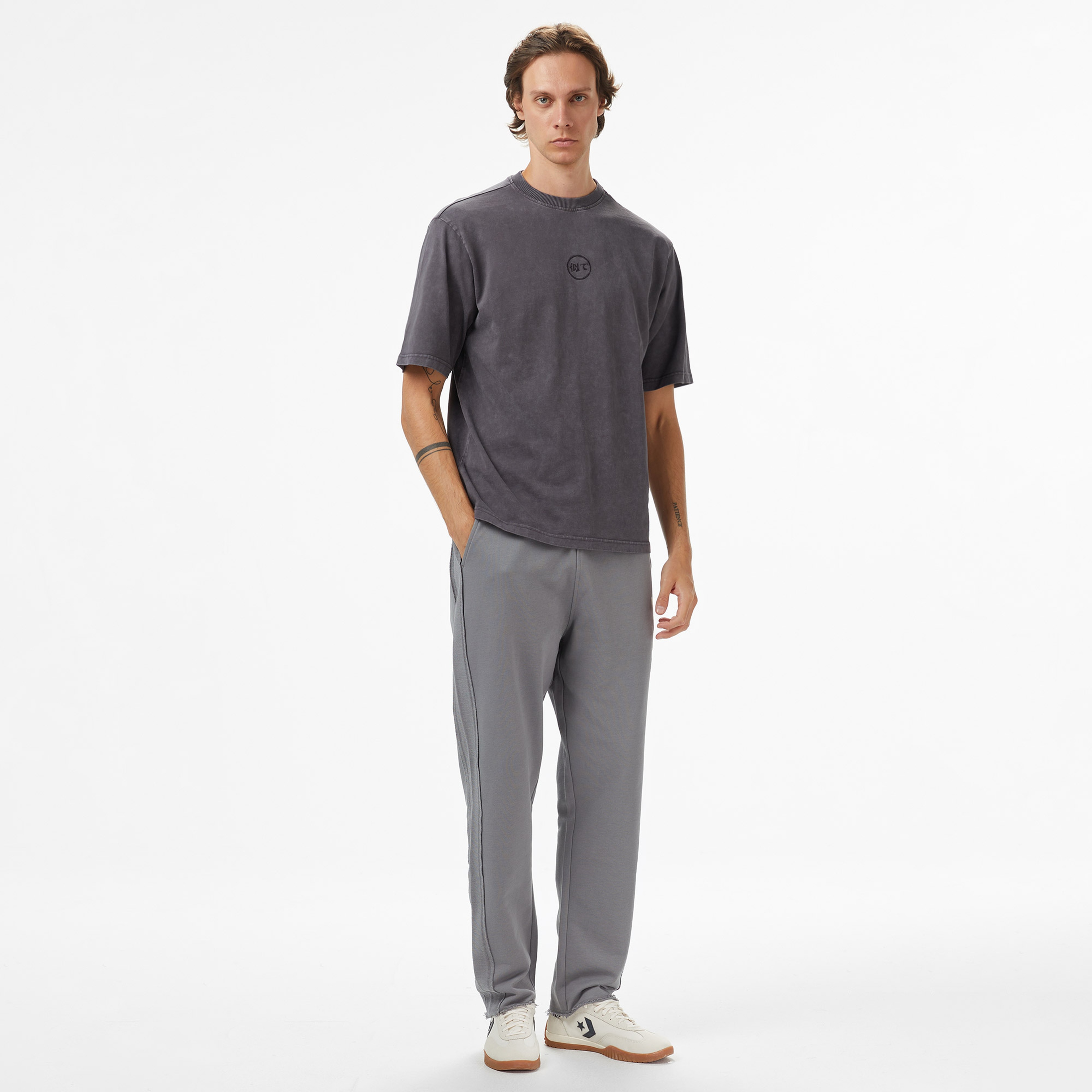 UNITED4 Erkek Gri T-Shirt