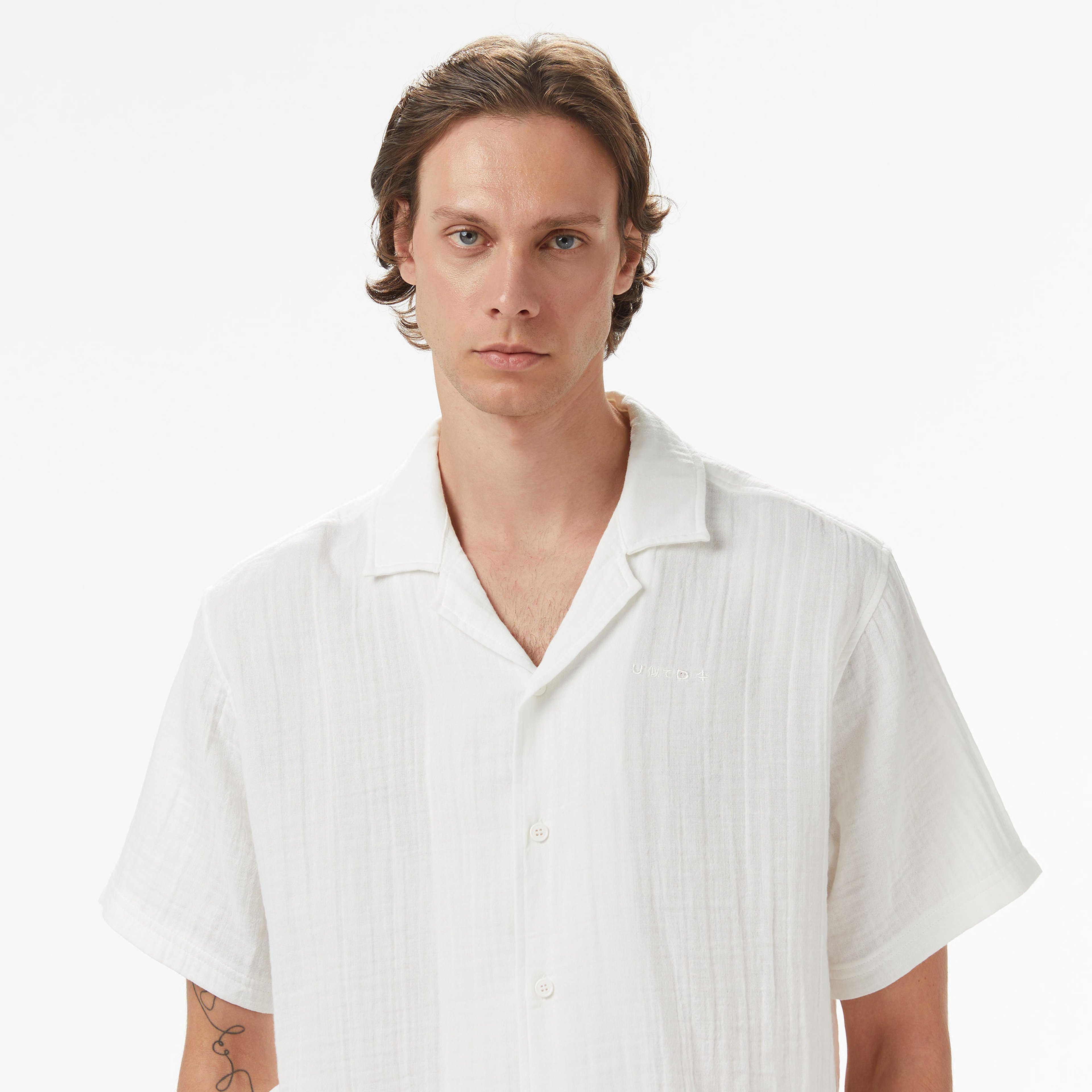 UNITED4 Erkek Beyaz Gömlek