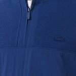 Lacoste Erkek Yarım Fermuarlı Renk Bloklu Lacivert Sweatshirt